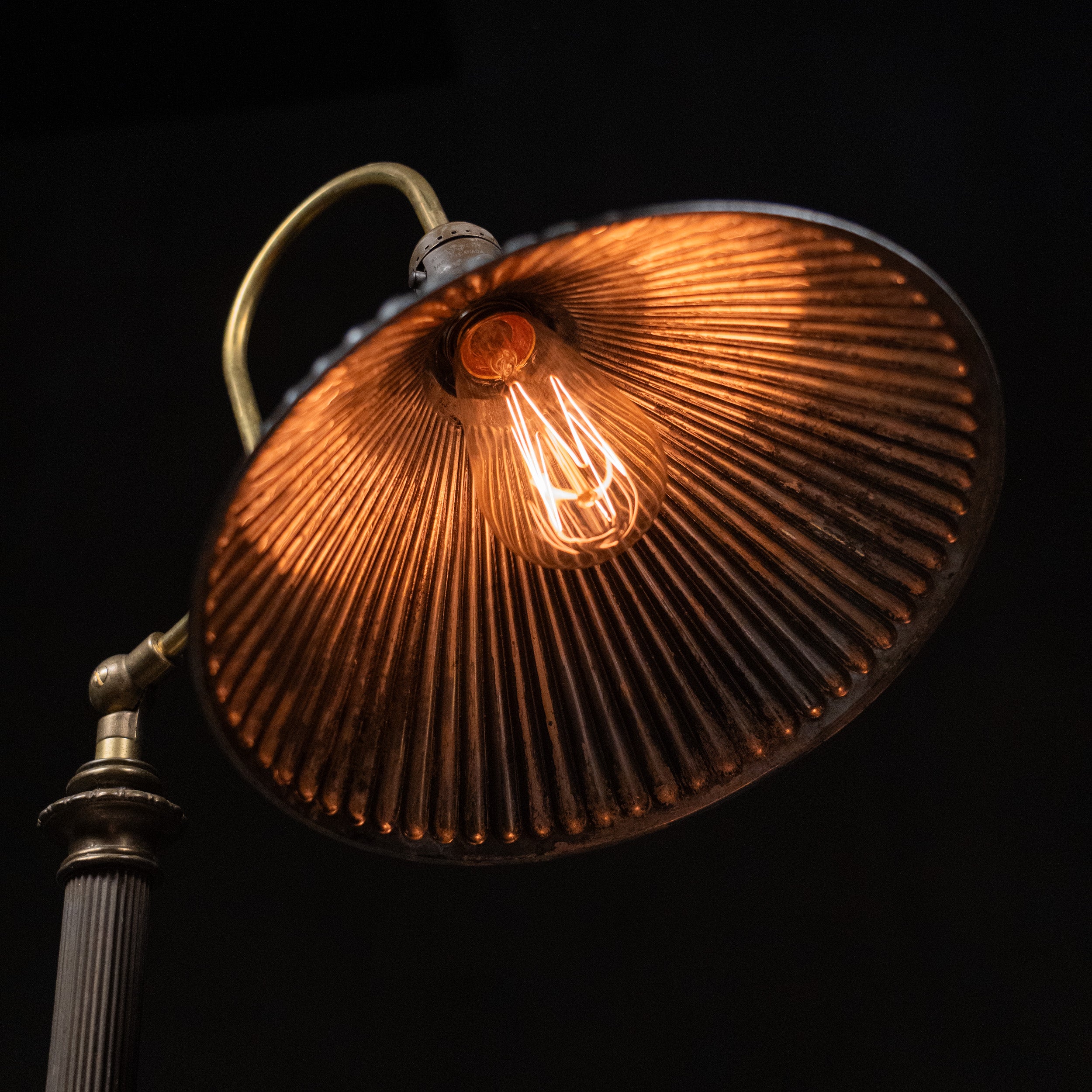 brass floor lamp | Scott Landon Antiques and Interiors.