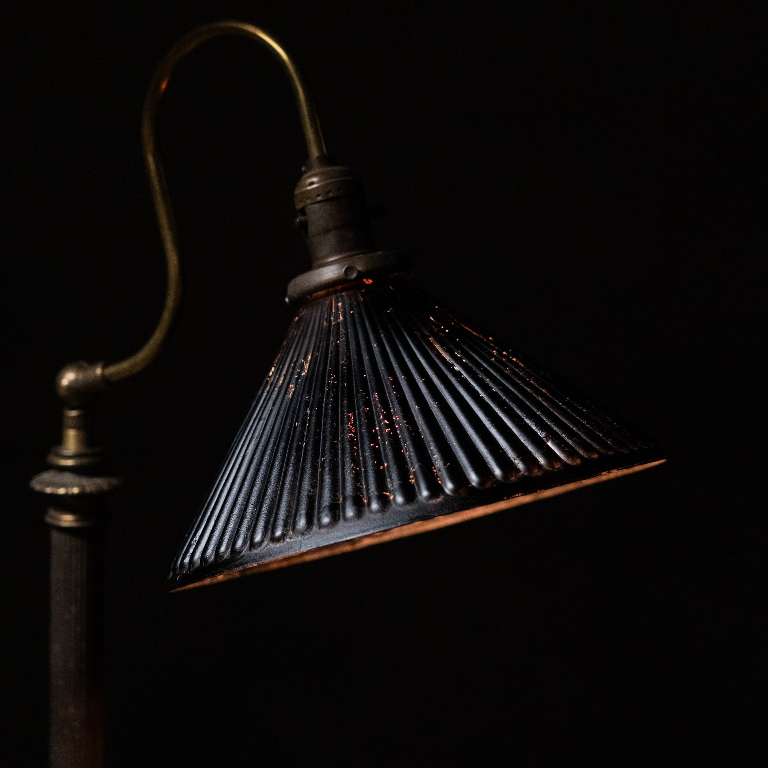 brass floor lamp | Scott Landon Antiques and Interiors.