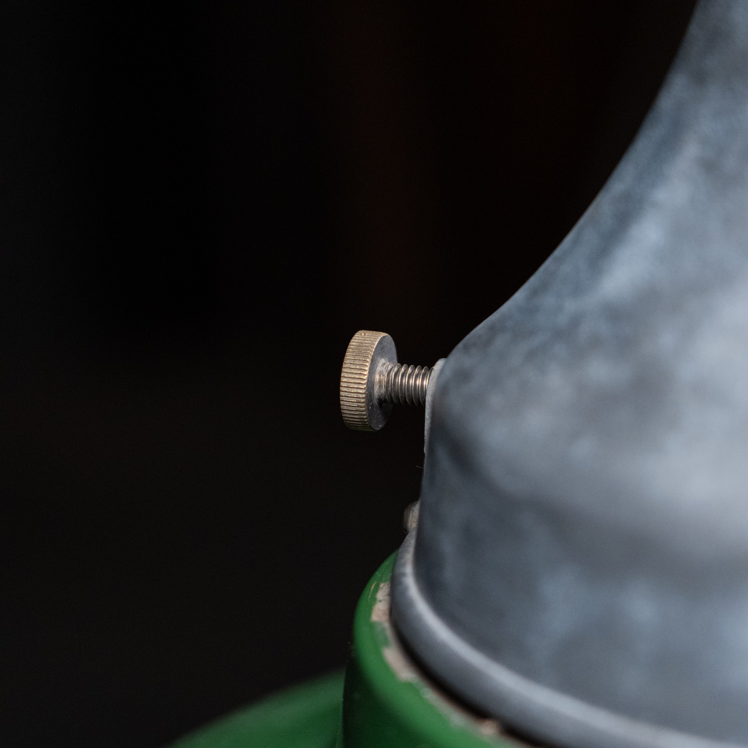 industrial green enamel pendants | Scott Landon Antiques and Interiors.
