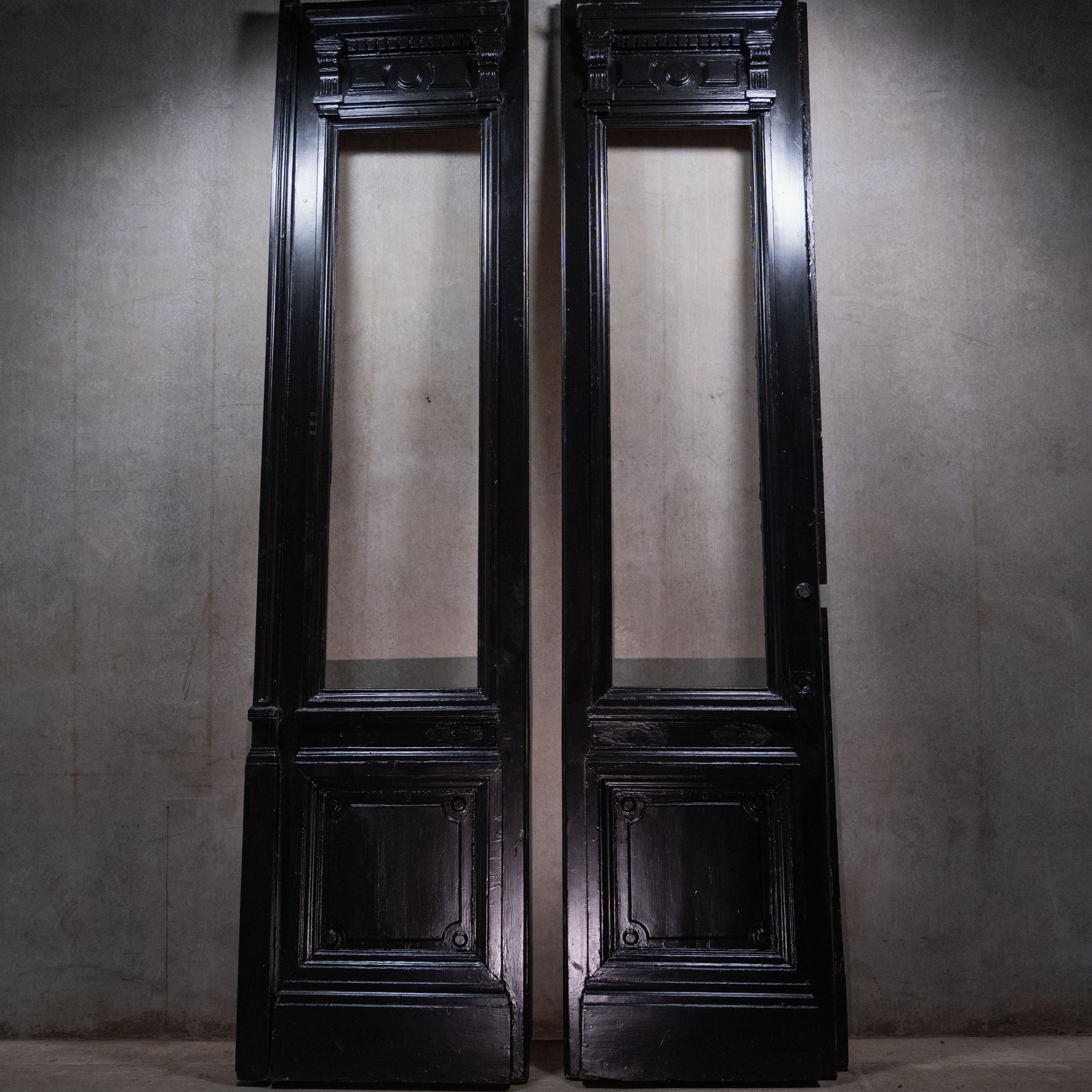 1880 10 Foot High Solid Wood Commercial Doors