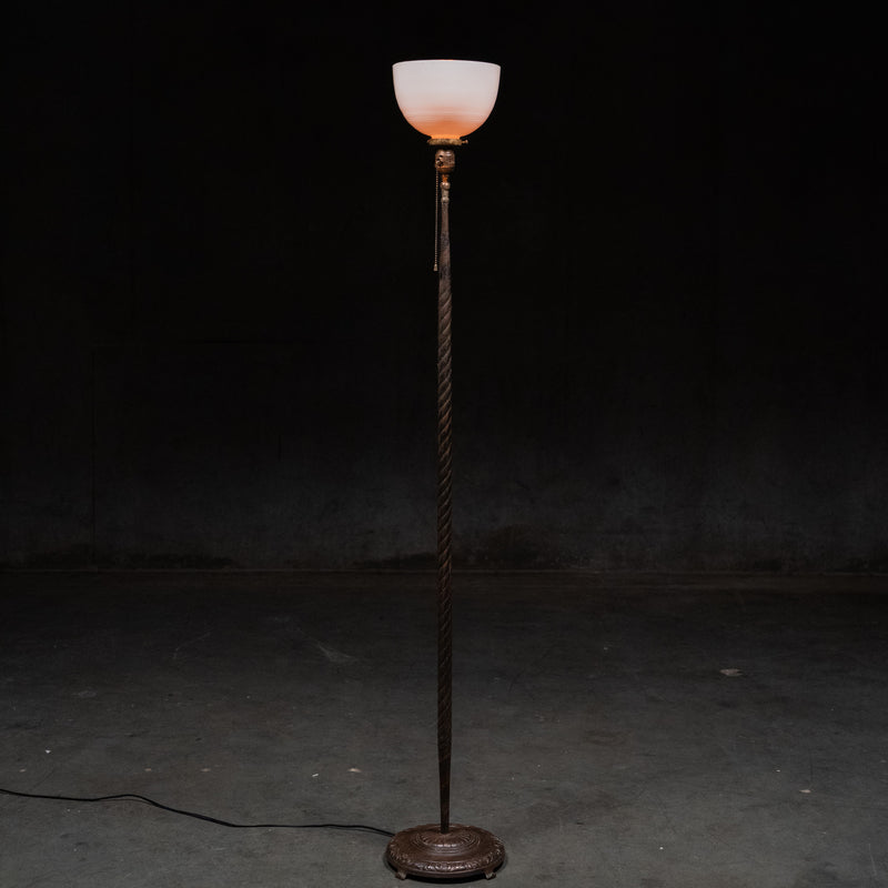 japaned copper floor lamp | Scott Landon Antiques and Interiors.