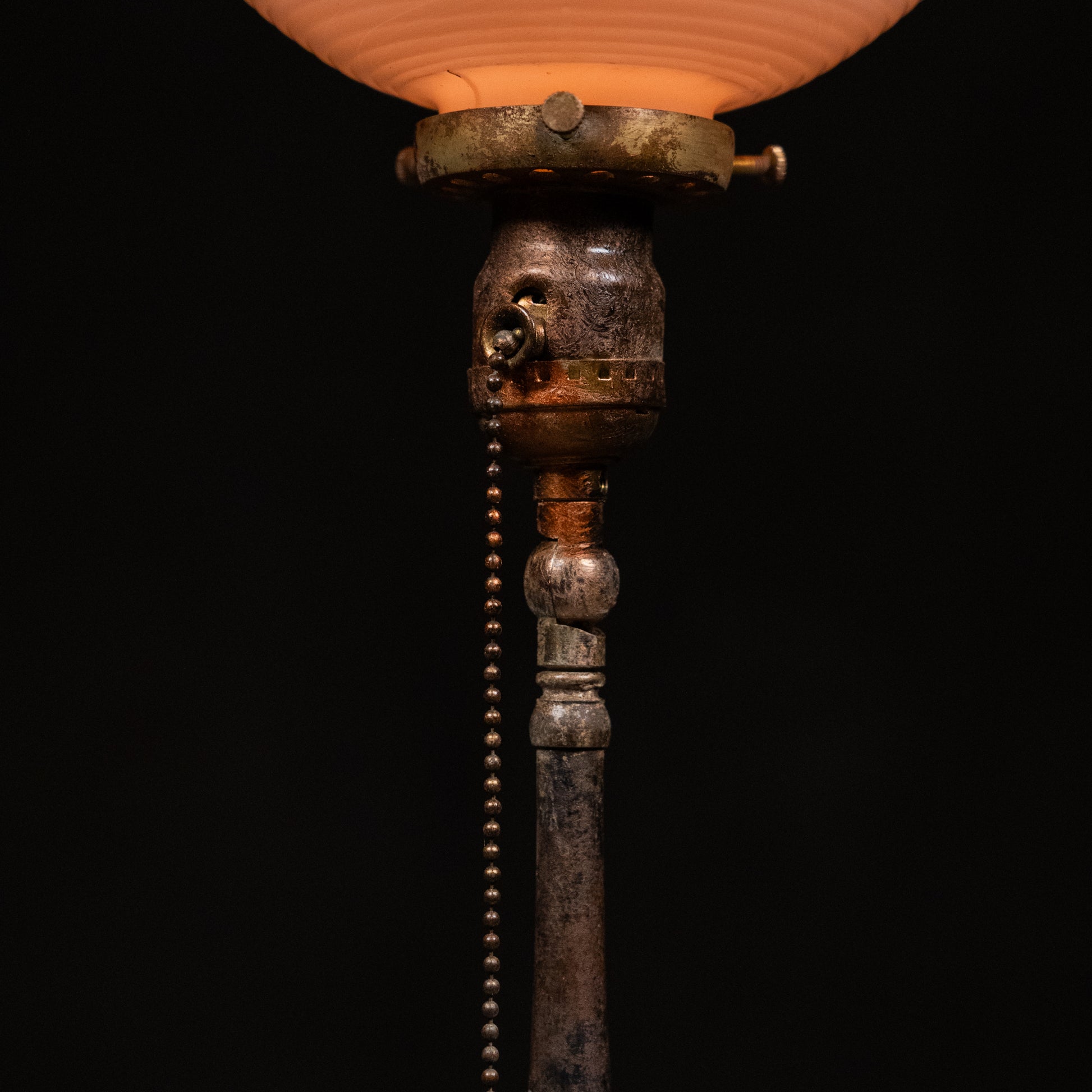 japaned copper floor lamp | Scott Landon Antiques and Interiors.