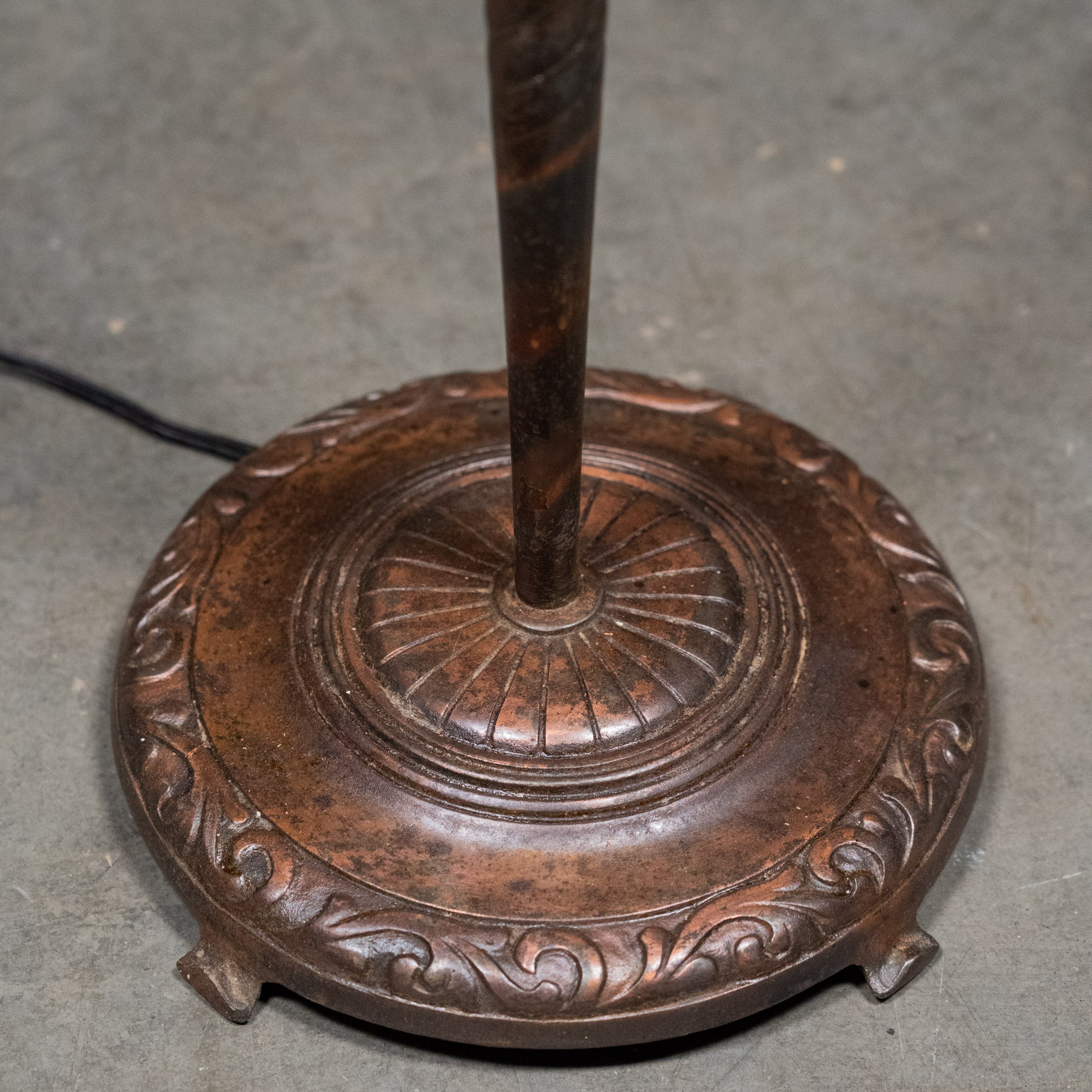 japaned copper floor lamp | Scott Landon Antiques and Interiors.