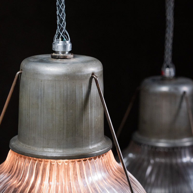 holophane pendants | Scott Landon Antiques and Interiors.