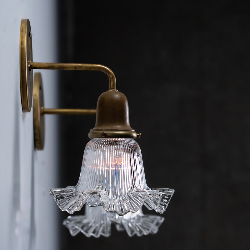 textured glass sconces | Scott Landon Antiques and Interiors.