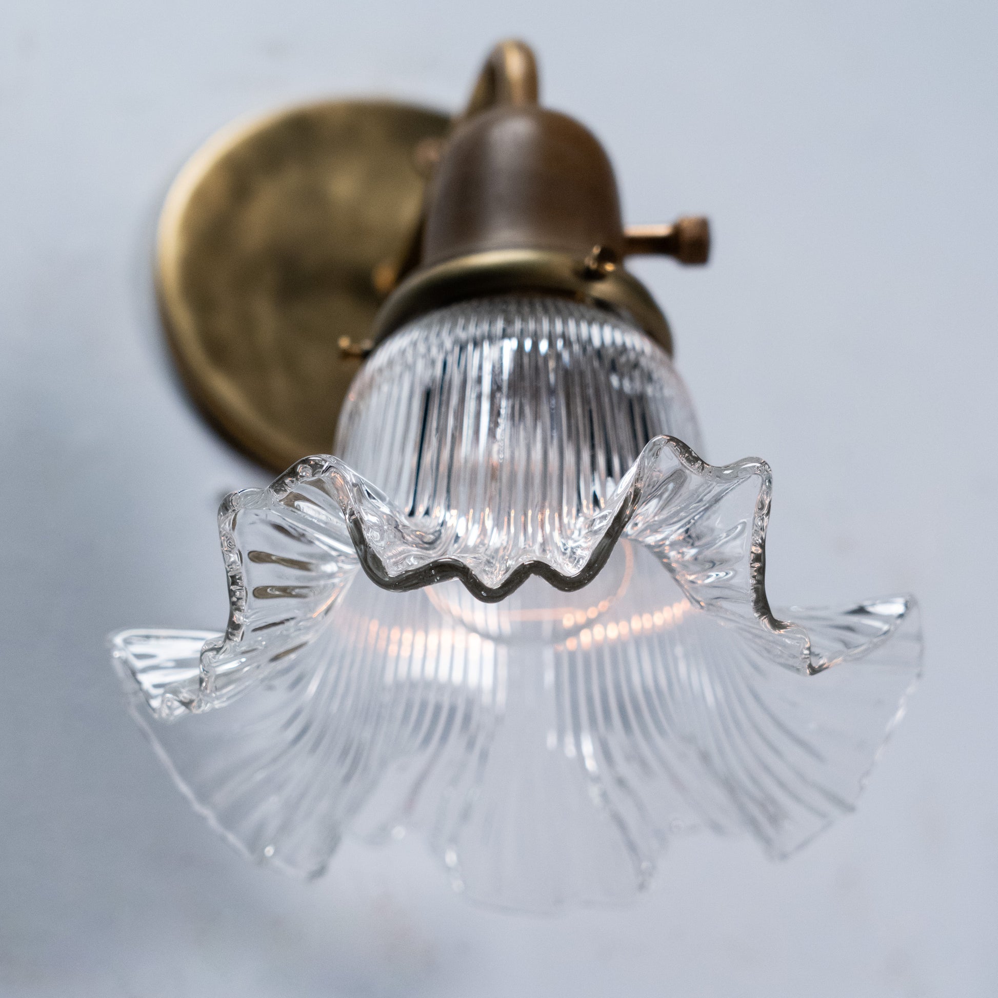 textured glass sconces | Scott Landon Antiques and Interiors.