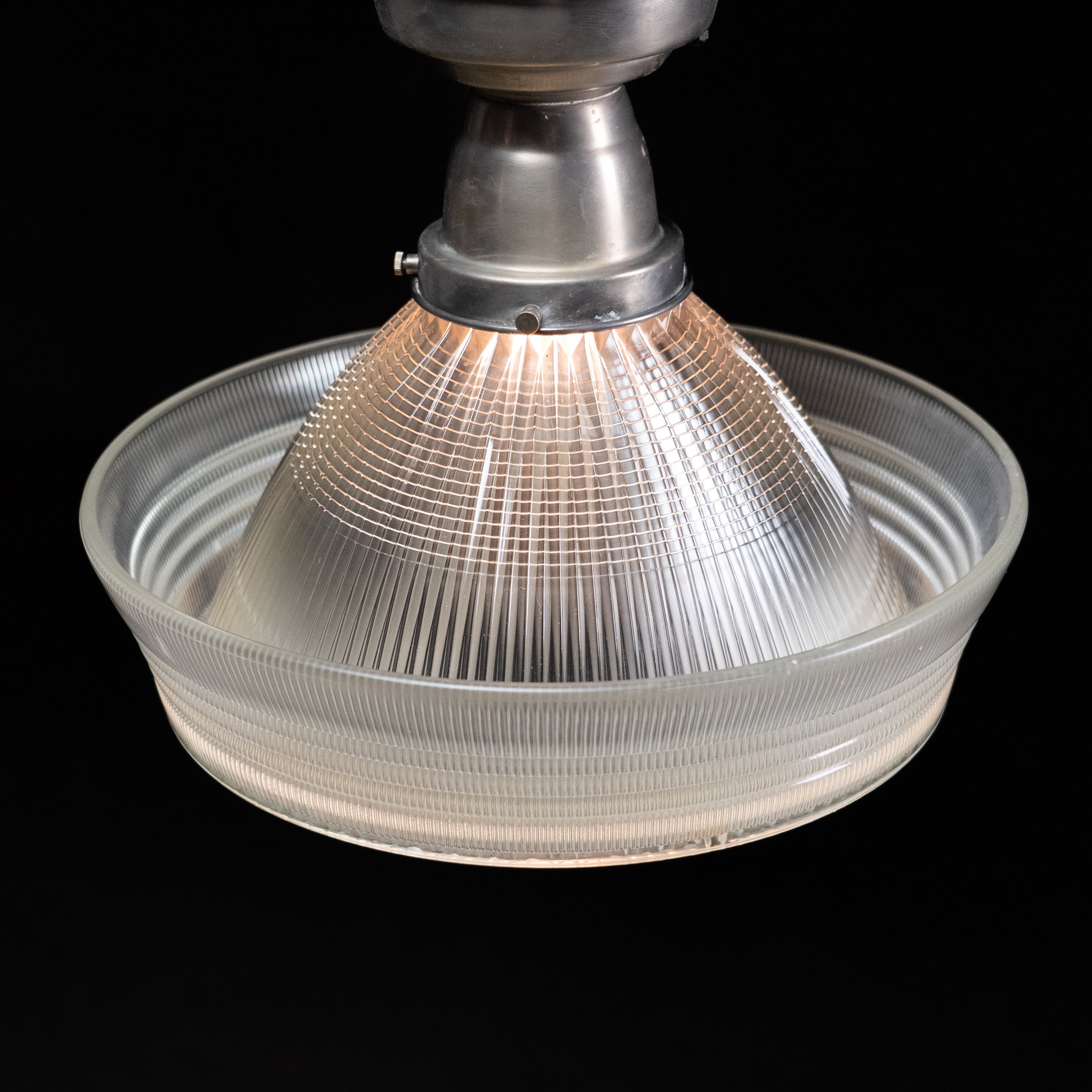 sailor hat holophane flush mounts | Scott Landon Antiques and Interiors.