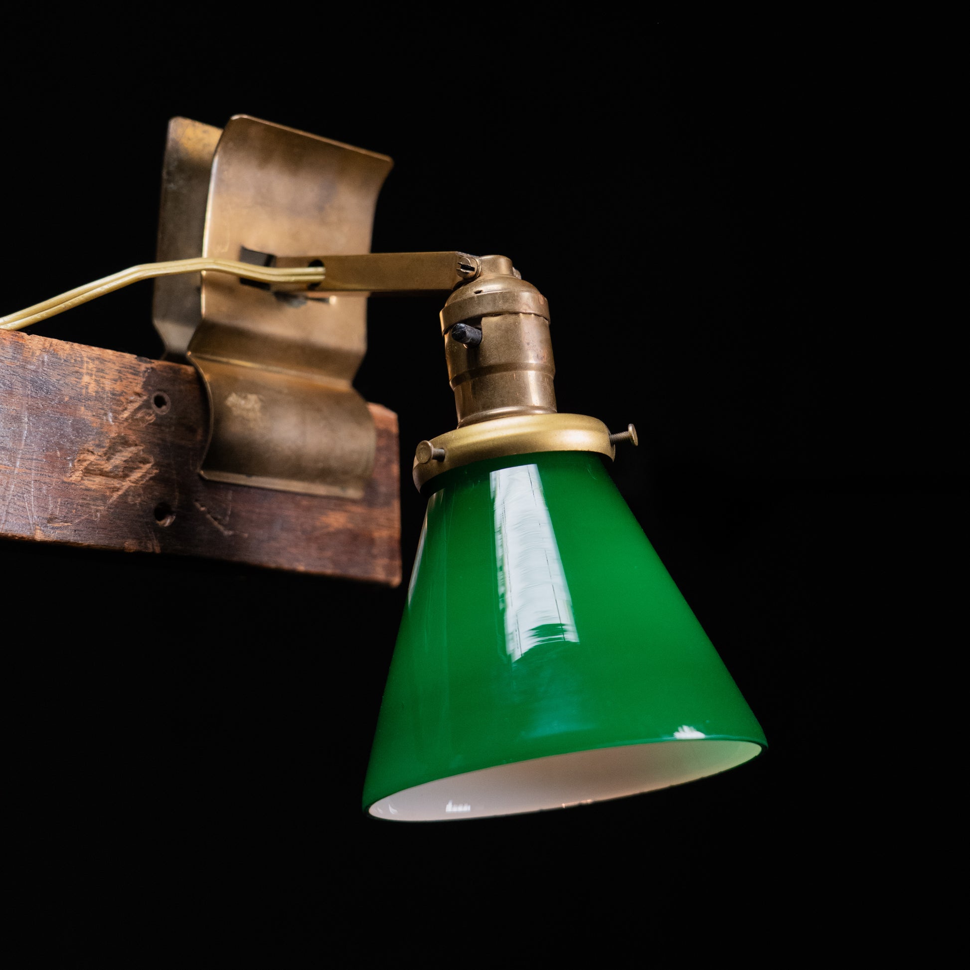 brass clip on lamp | Scott Landon Antiques and Interiors.