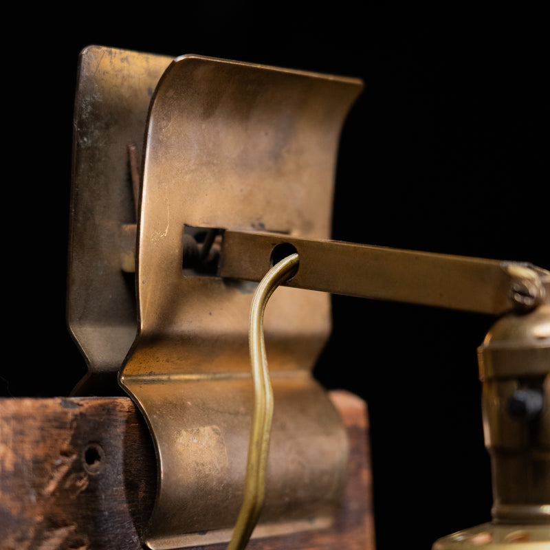 brass clip on lamp | Scott Landon Antiques and Interiors.