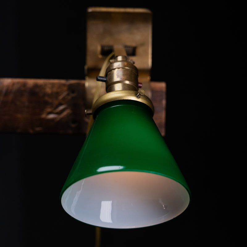 brass clip on lamp | Scott Landon Antiques and Interiors.