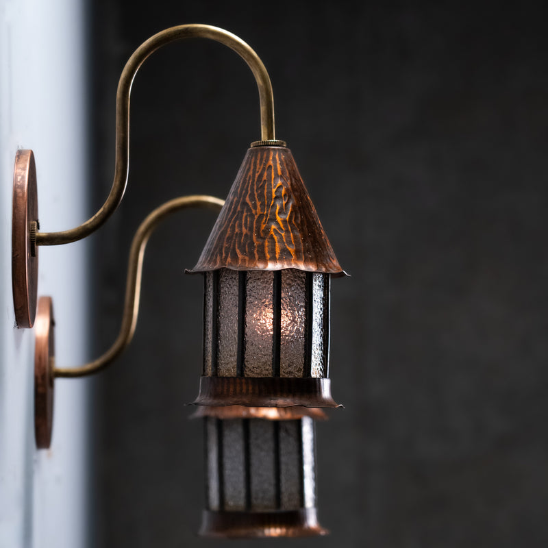 copper and brass sconces | Scott Landon Antiques and Interiors.