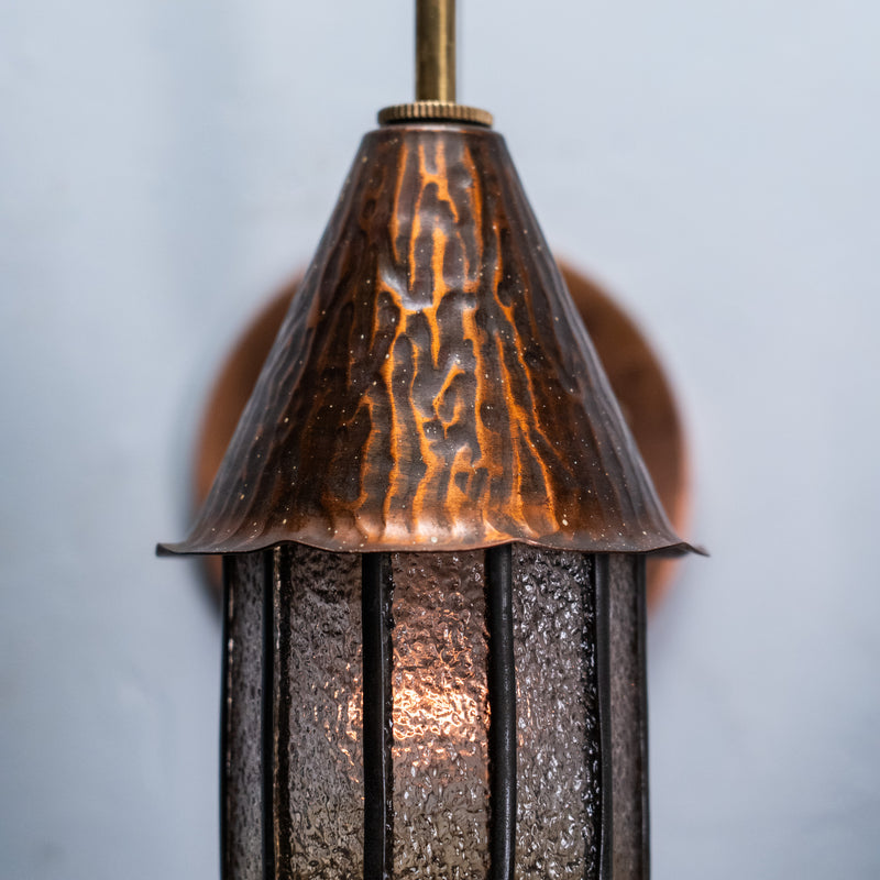 copper and brass sconces | Scott Landon Antiques and Interiors.