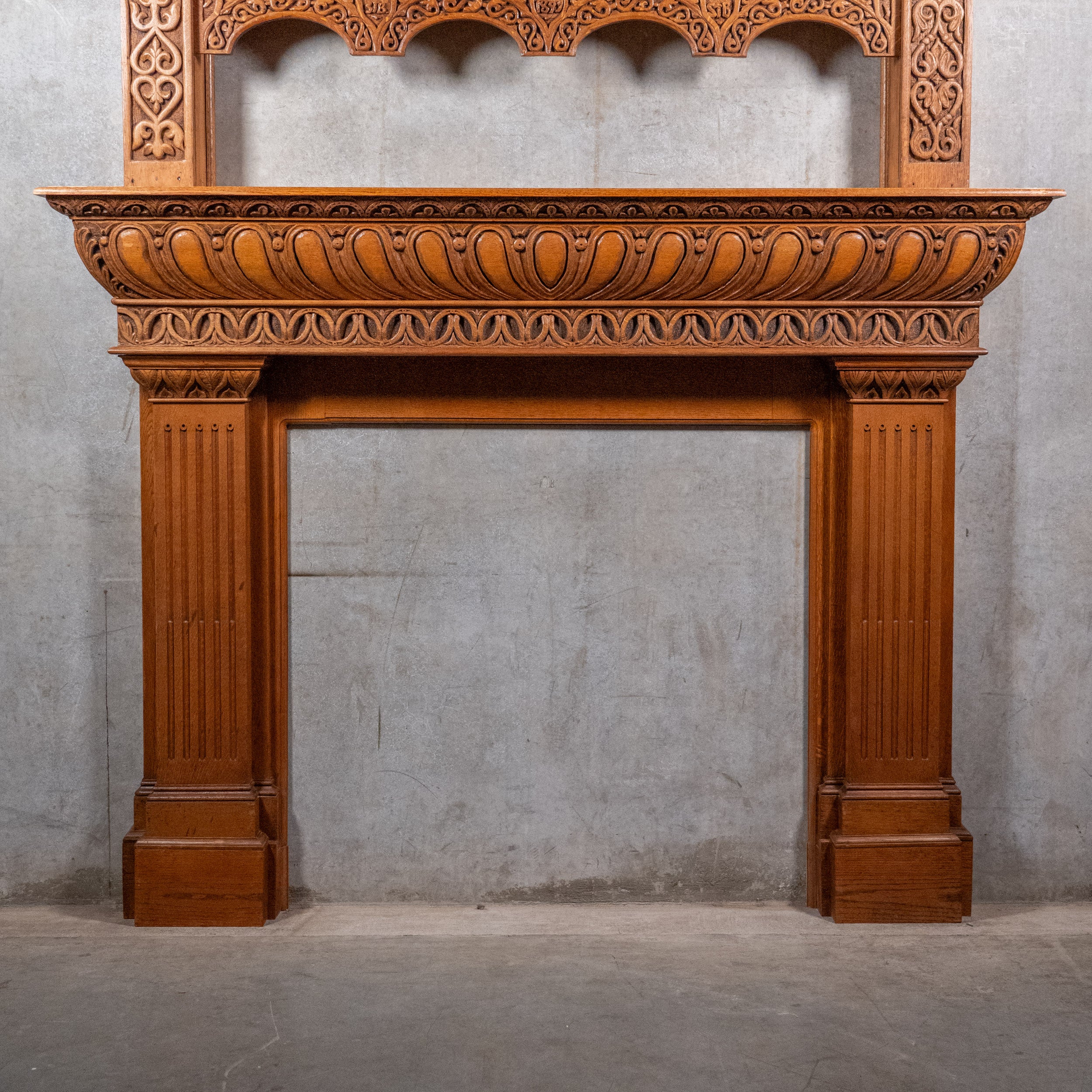 carved mantle | Scott Landon Antiques and Interiors.