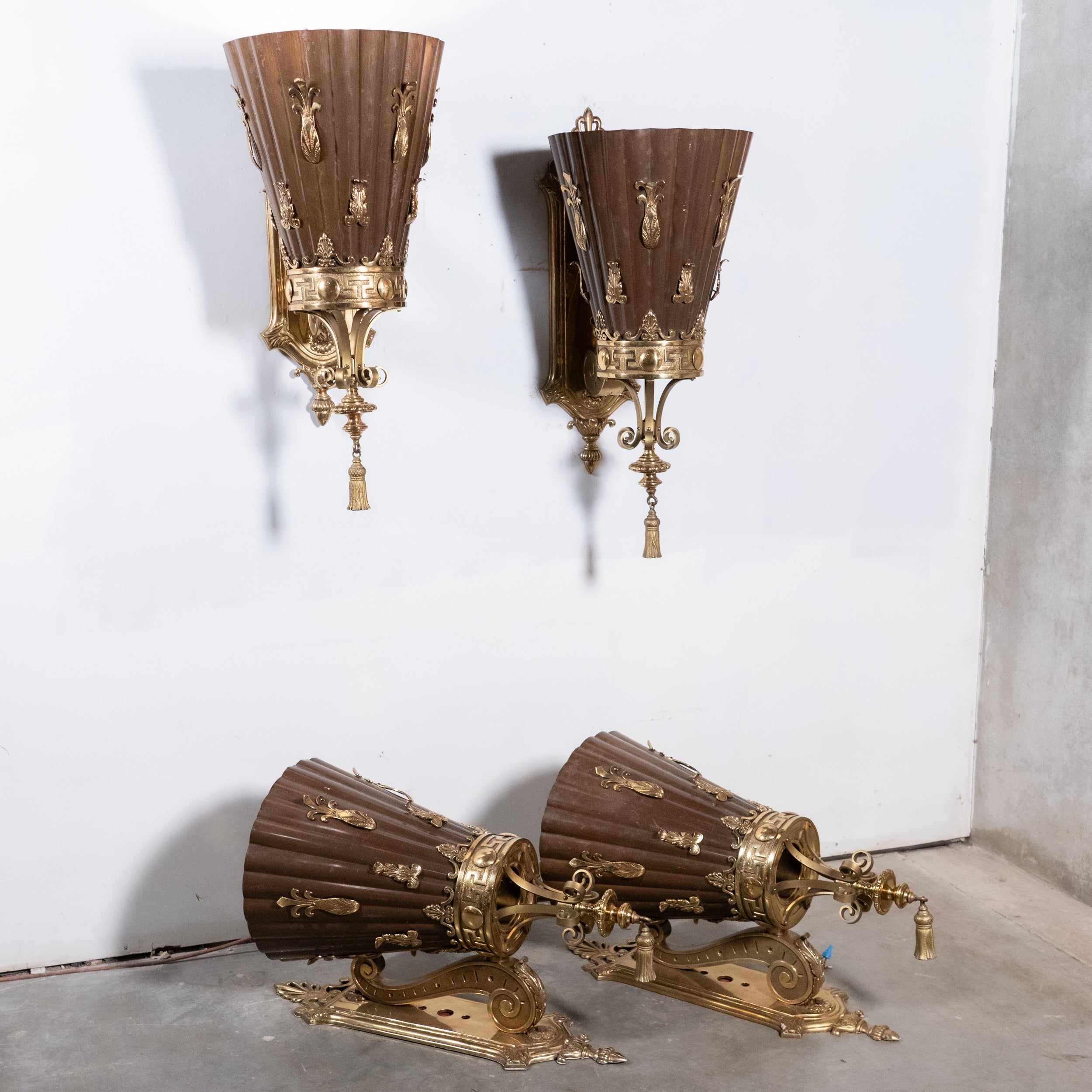 bank lights | Scott Landon Antiques and Interiors.