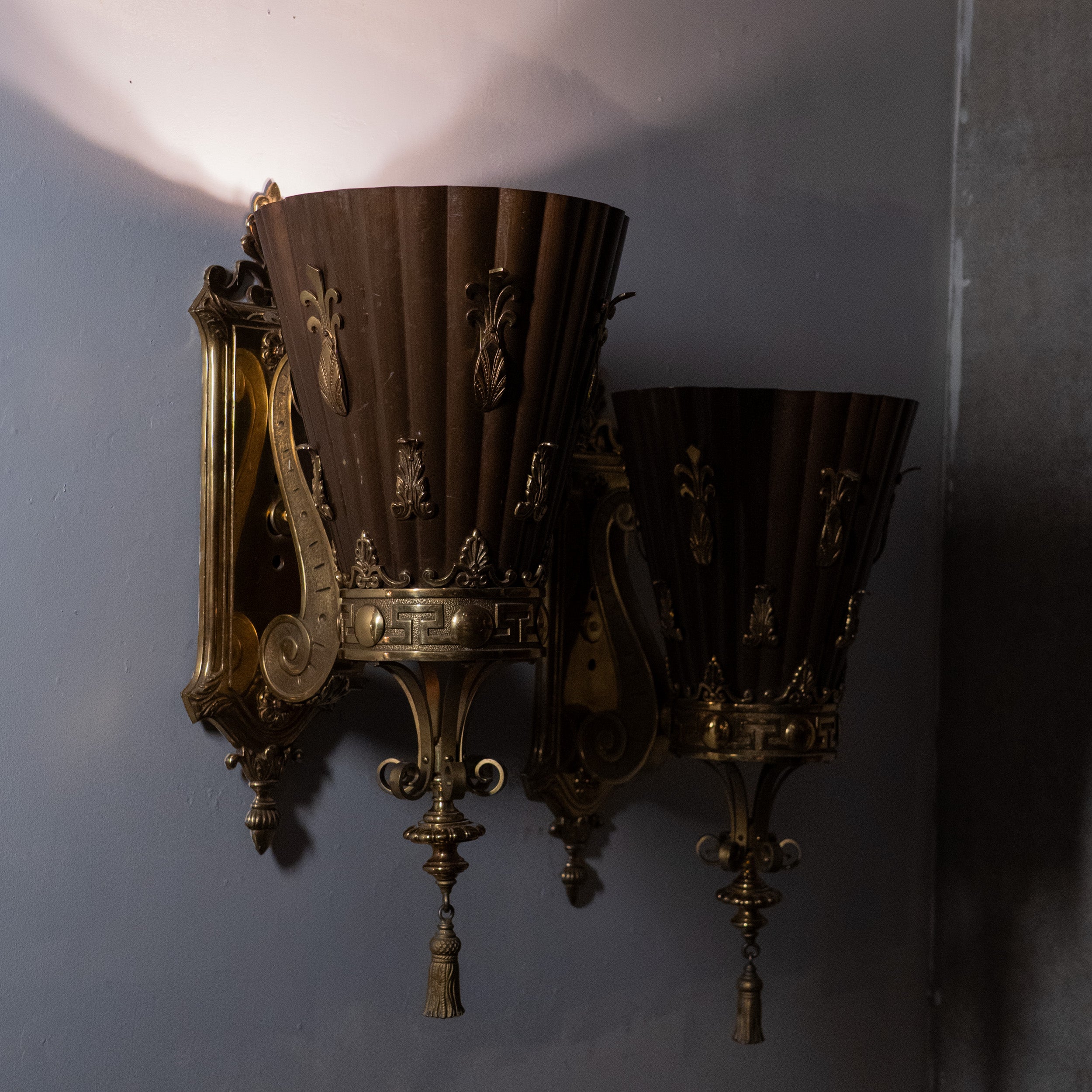 bank lights | Scott Landon Antiques and Interiors.