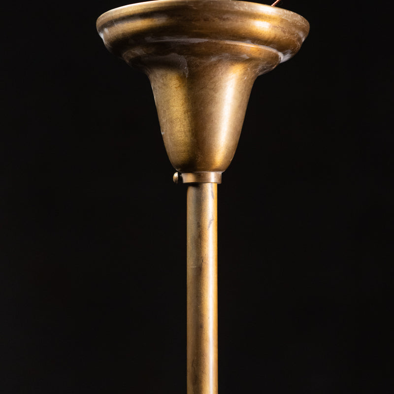 brass industrial pendant | Scott Landon Antiques and Interiors.