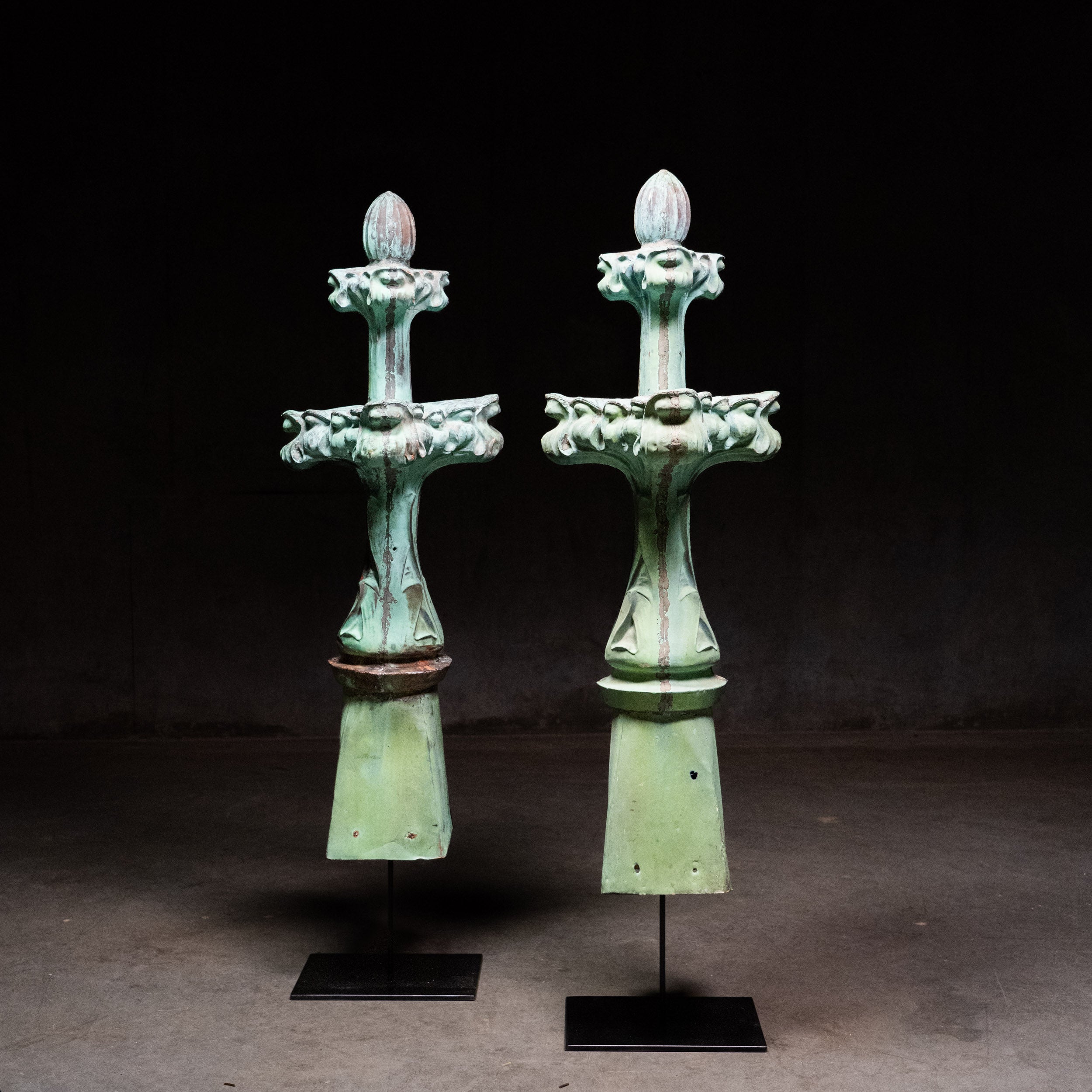 19th Century Copper Decorative Finials St Dunstan Basilica Charlettown PEI