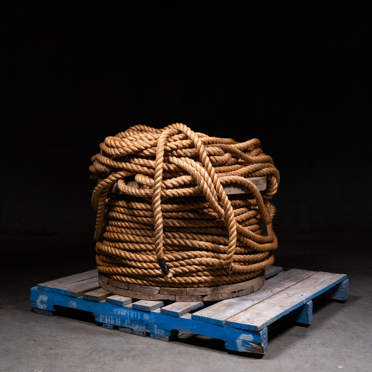 Big Rope Spool 1960 Spool of Large Nautical Rope
