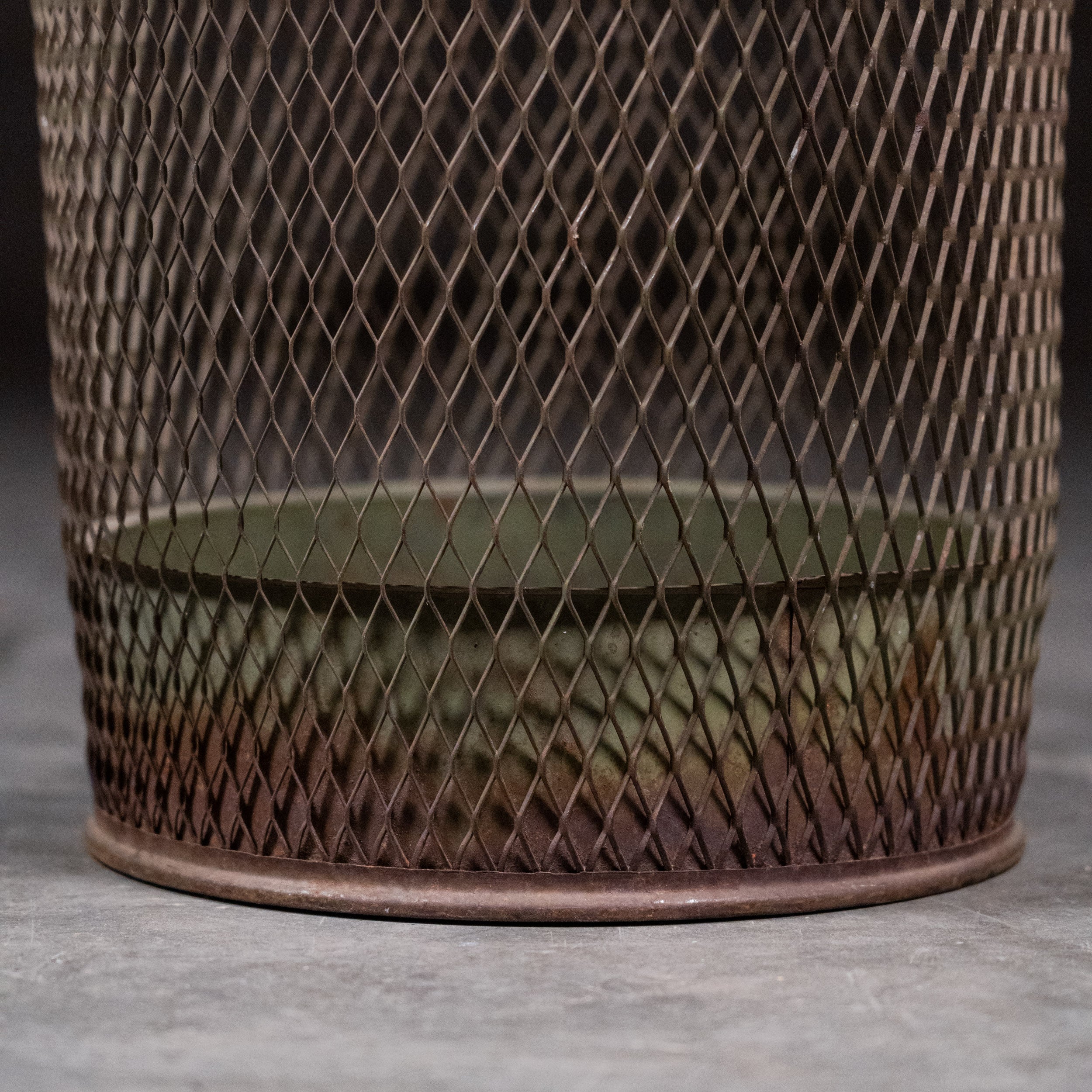 small trash bin | Scott Landon Antiques and Interiors.