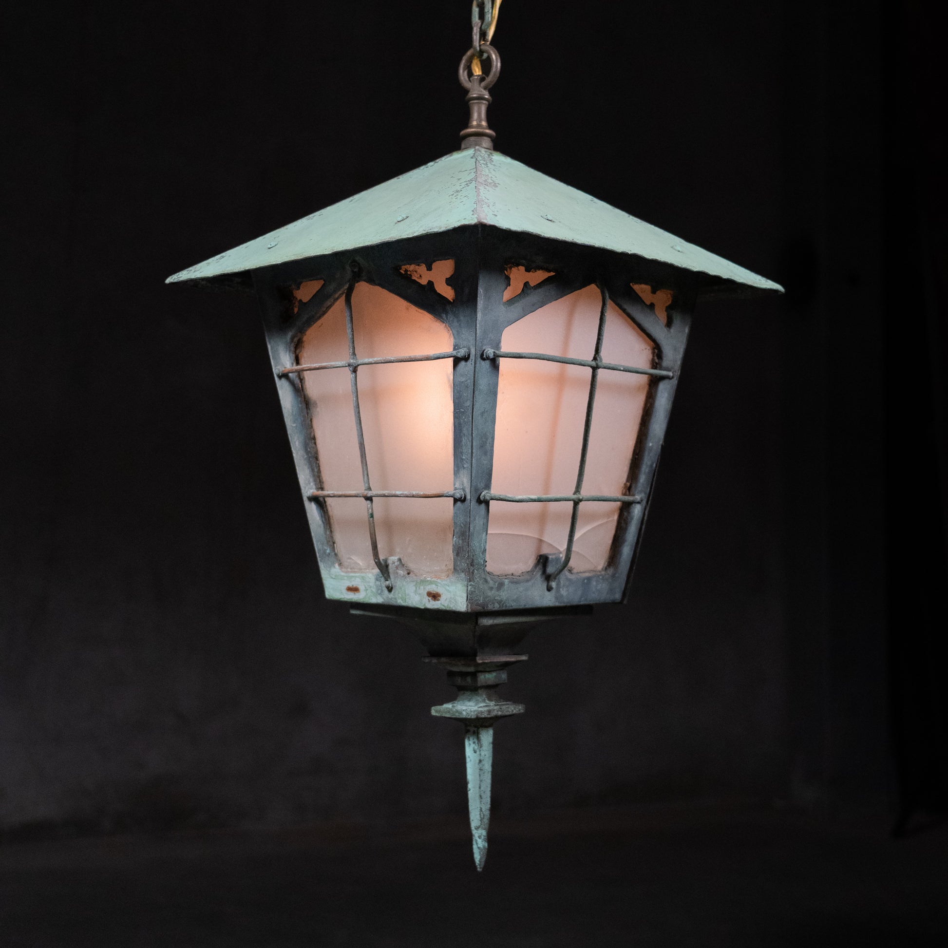 copper lantern pendant | Scott Landon Antiques and Interiors.