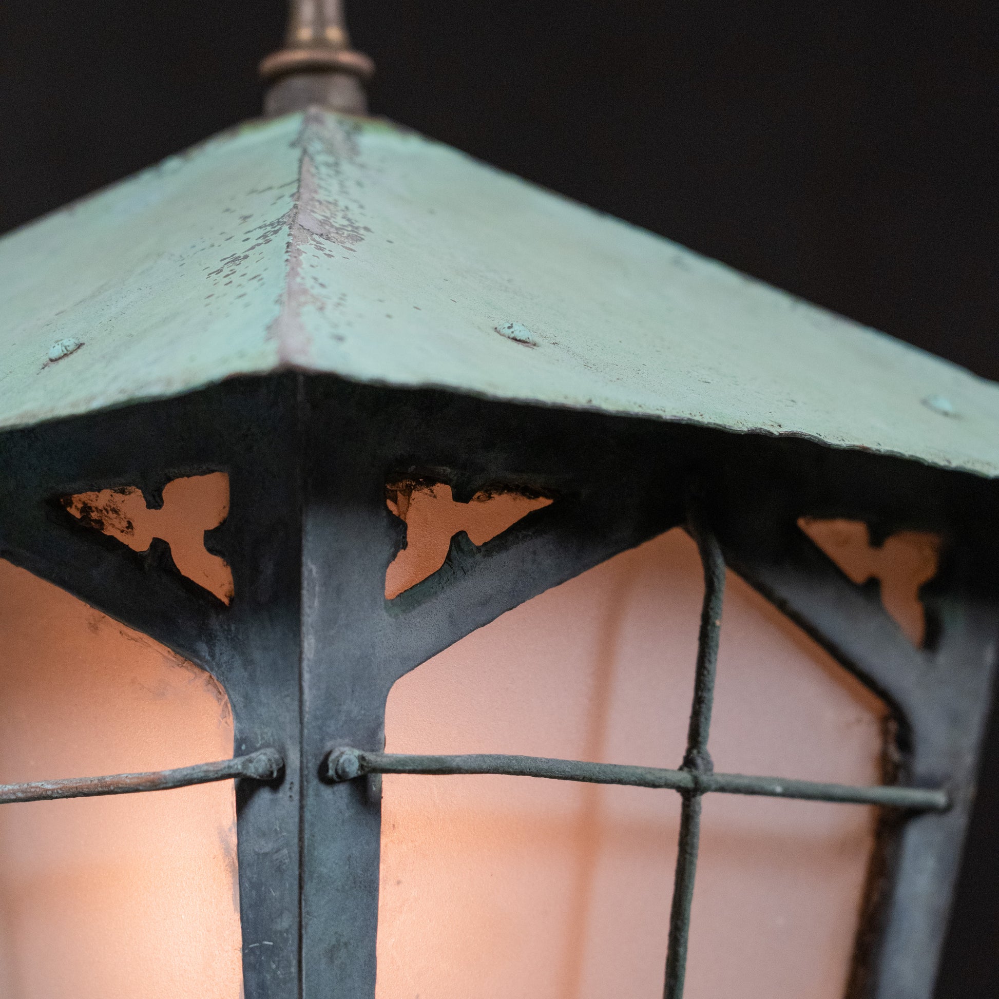 copper lantern pendant | Scott Landon Antiques and Interiors.
