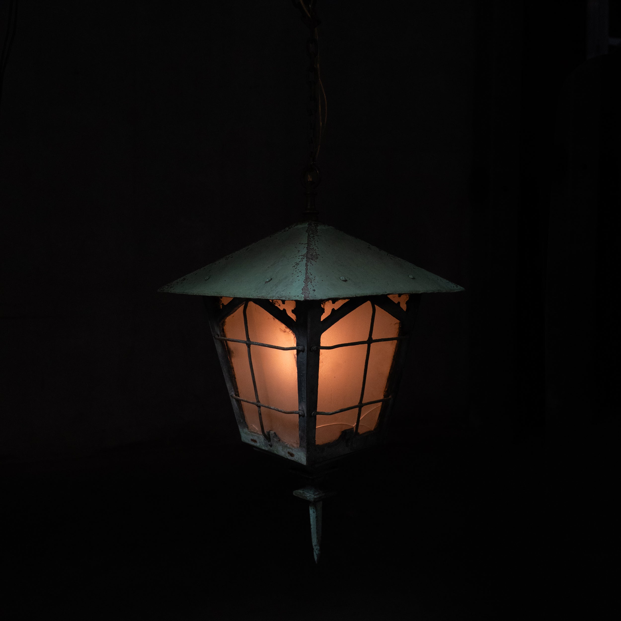 copper lantern pendant | Scott Landon Antiques and Interiors.