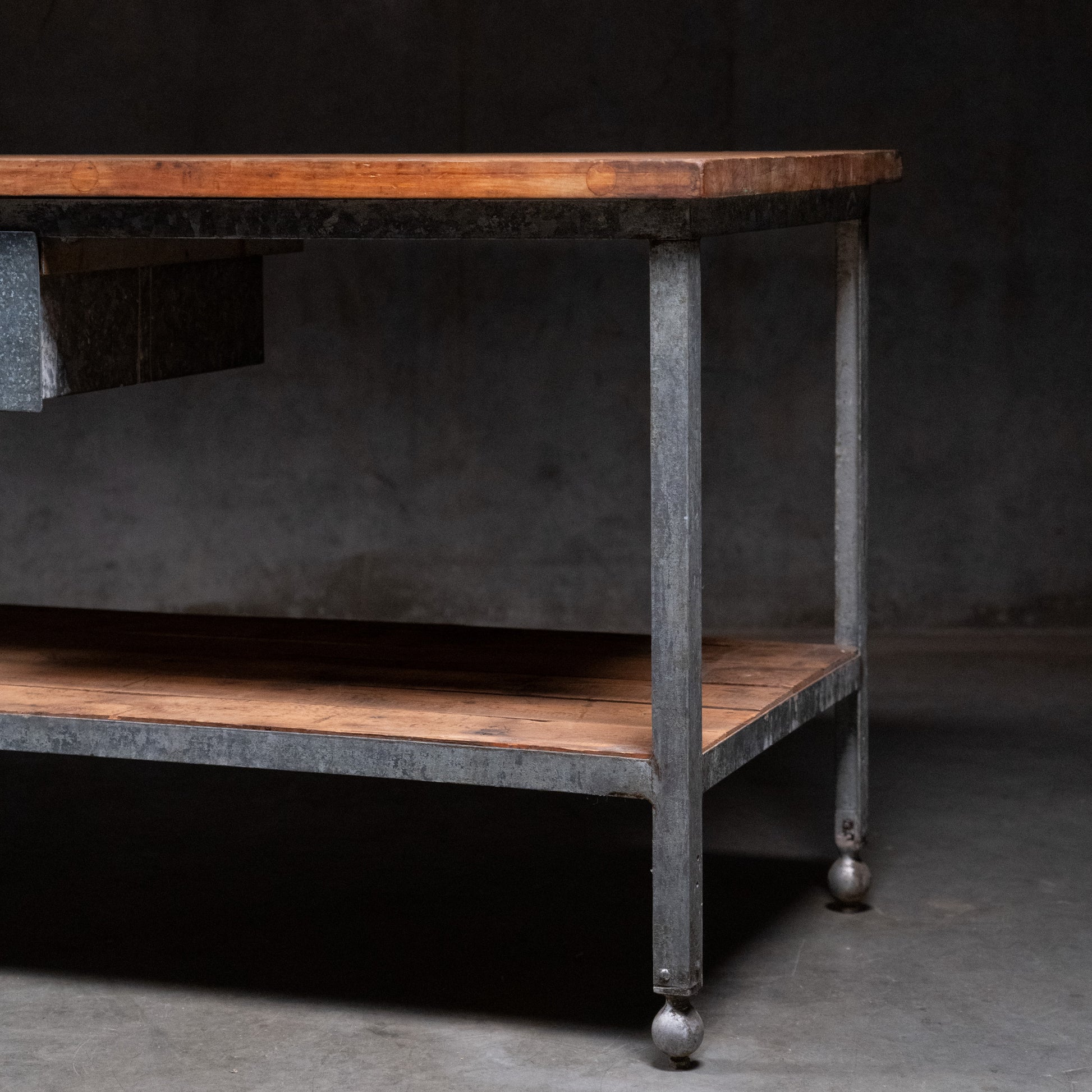 industrial table | Scott Landon Antiques and Interiors.