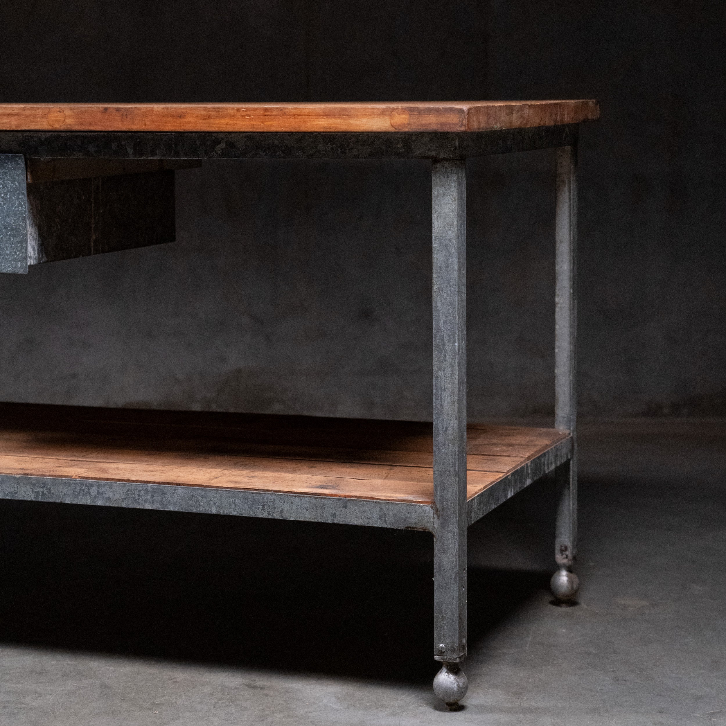 industrial table | Scott Landon Antiques and Interiors.