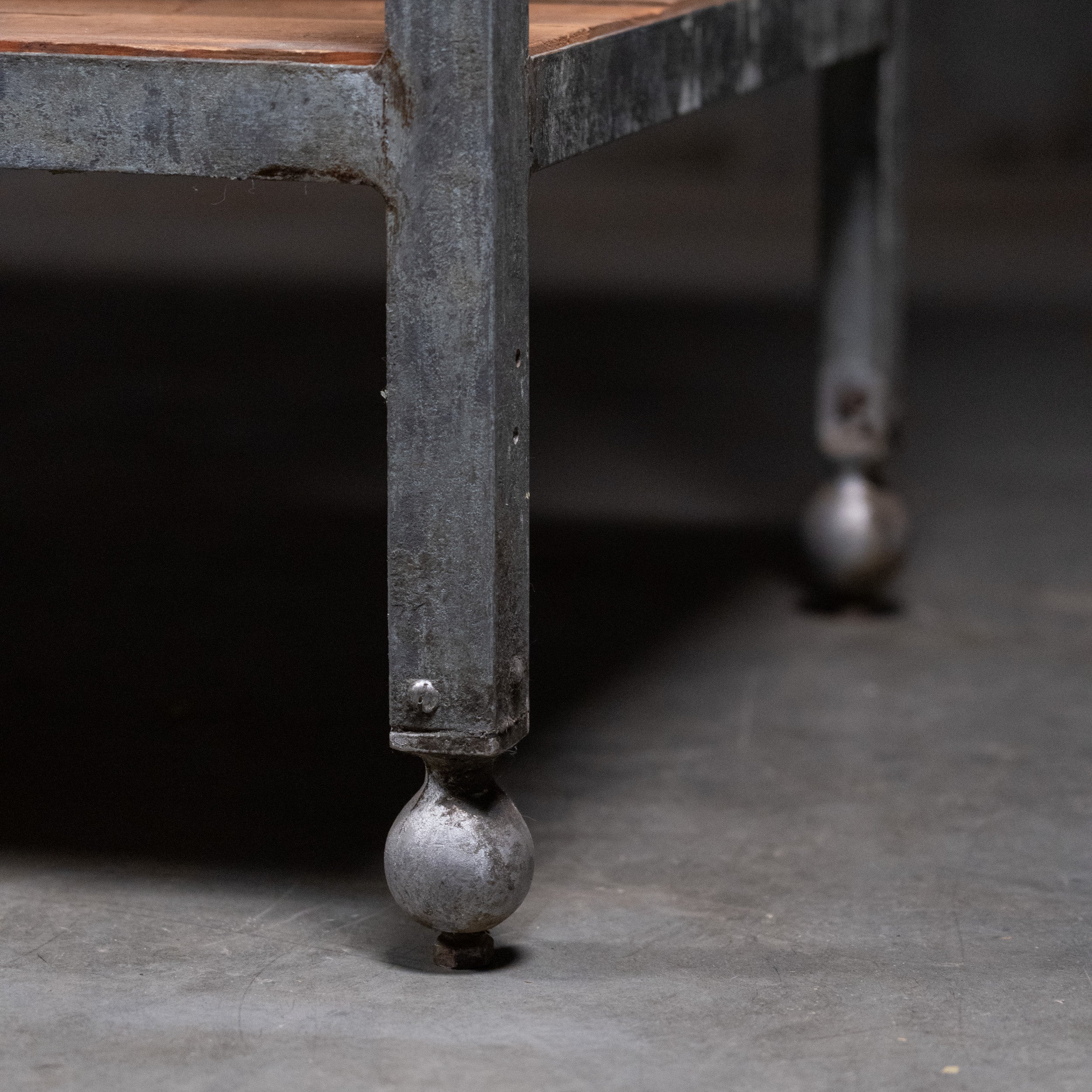 industrial table | Scott Landon Antiques and Interiors.