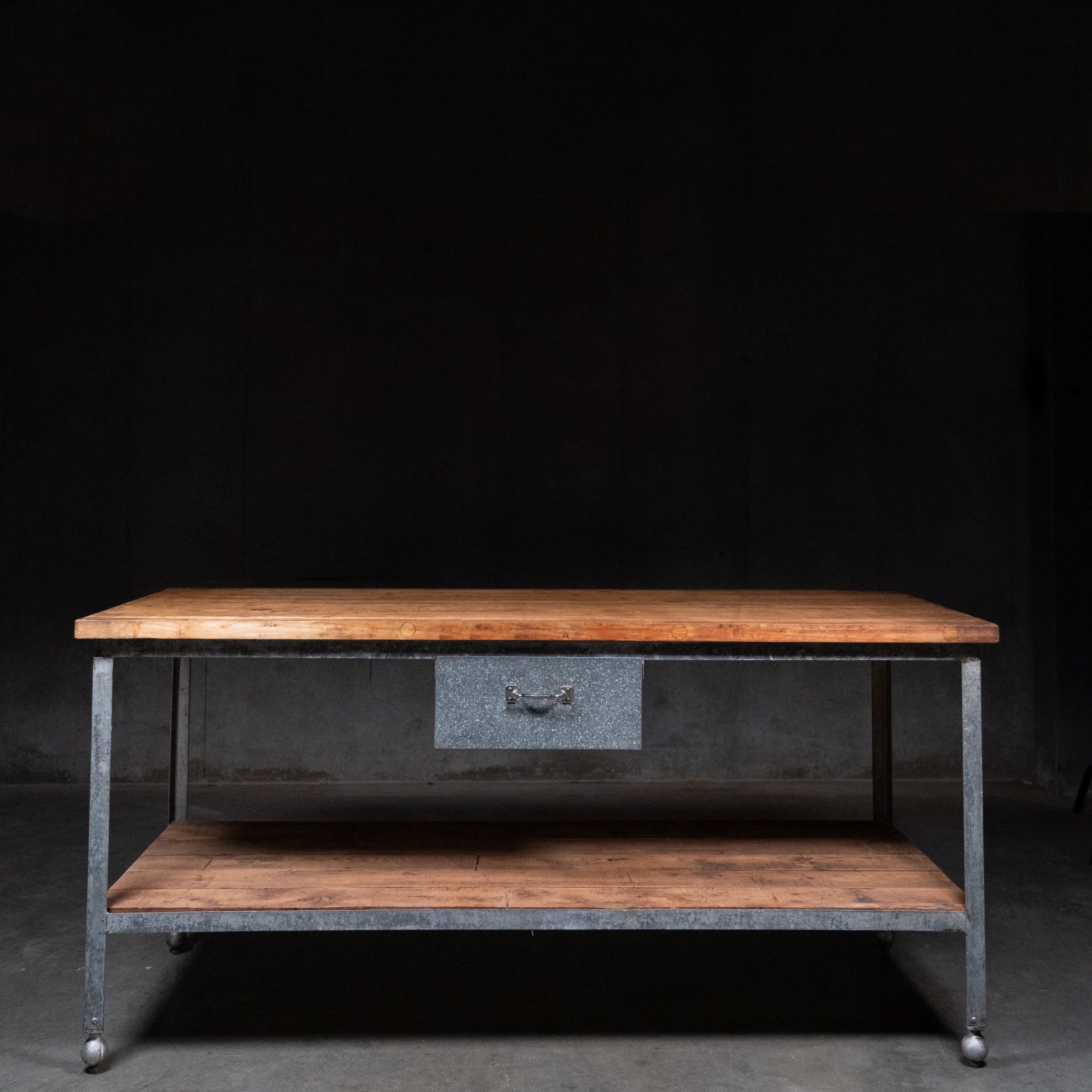 industrial table | Scott Landon Antiques and Interiors.