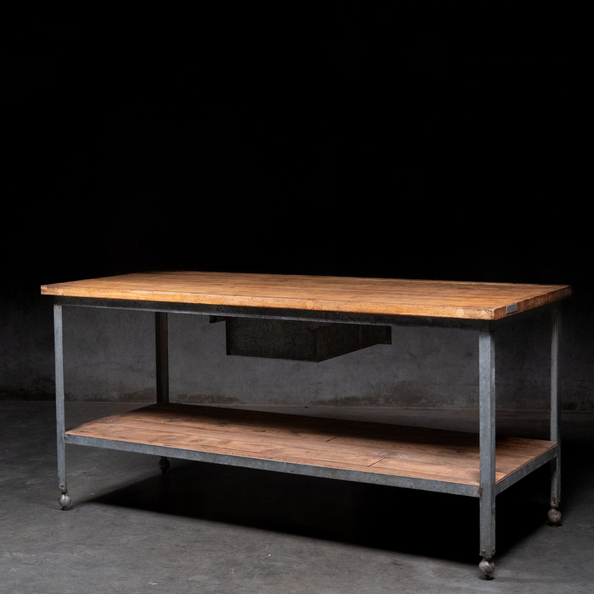 industrial table | Scott Landon Antiques and Interiors.