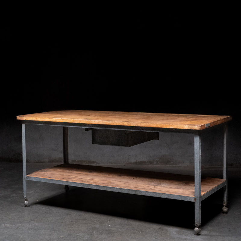 industrial table | Scott Landon Antiques and Interiors.