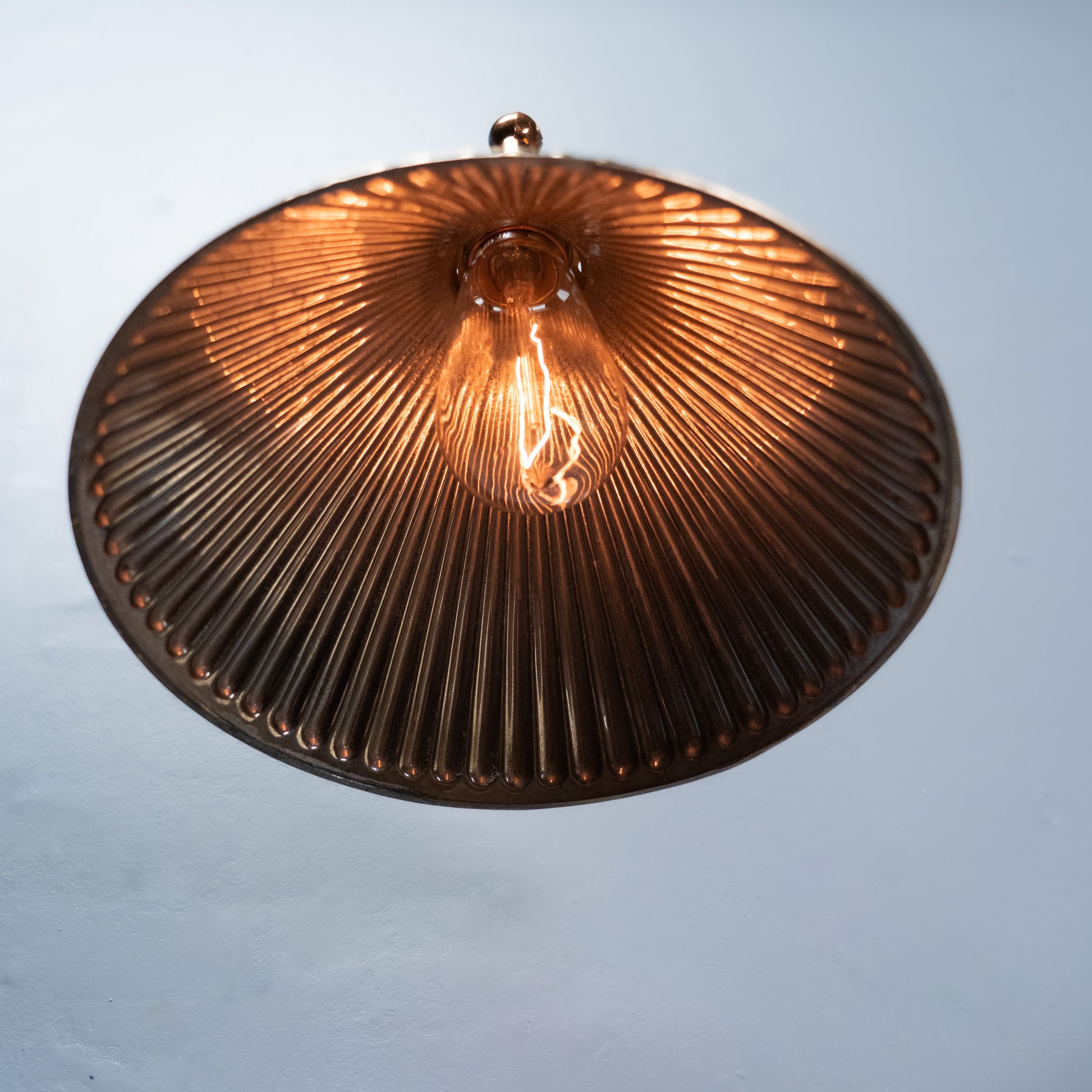 brass mercury shade sconces | Scott Landon Antiques and Interiors.