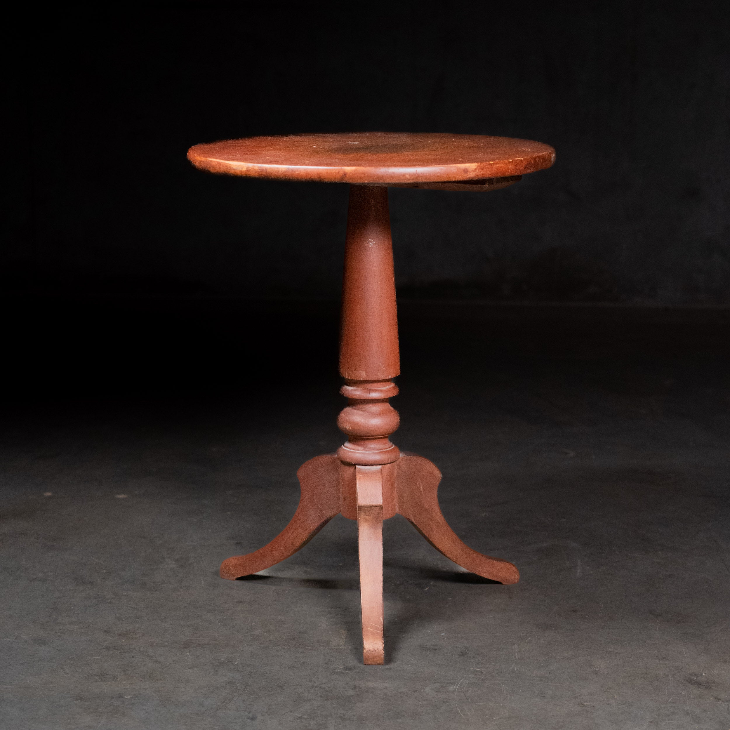 1870 Cherry Candle Stand Side Table