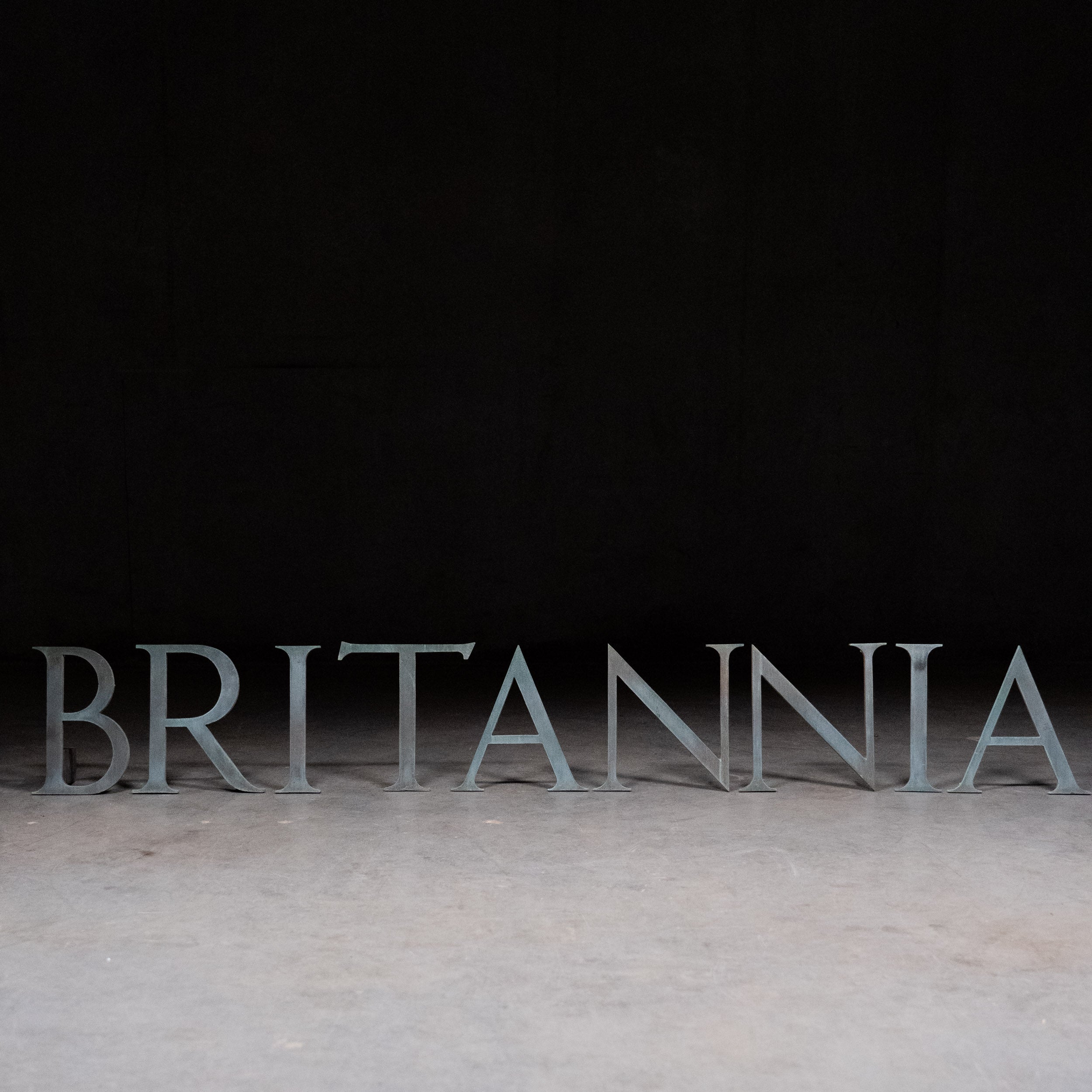 Vintage Britannia Brass Letters
