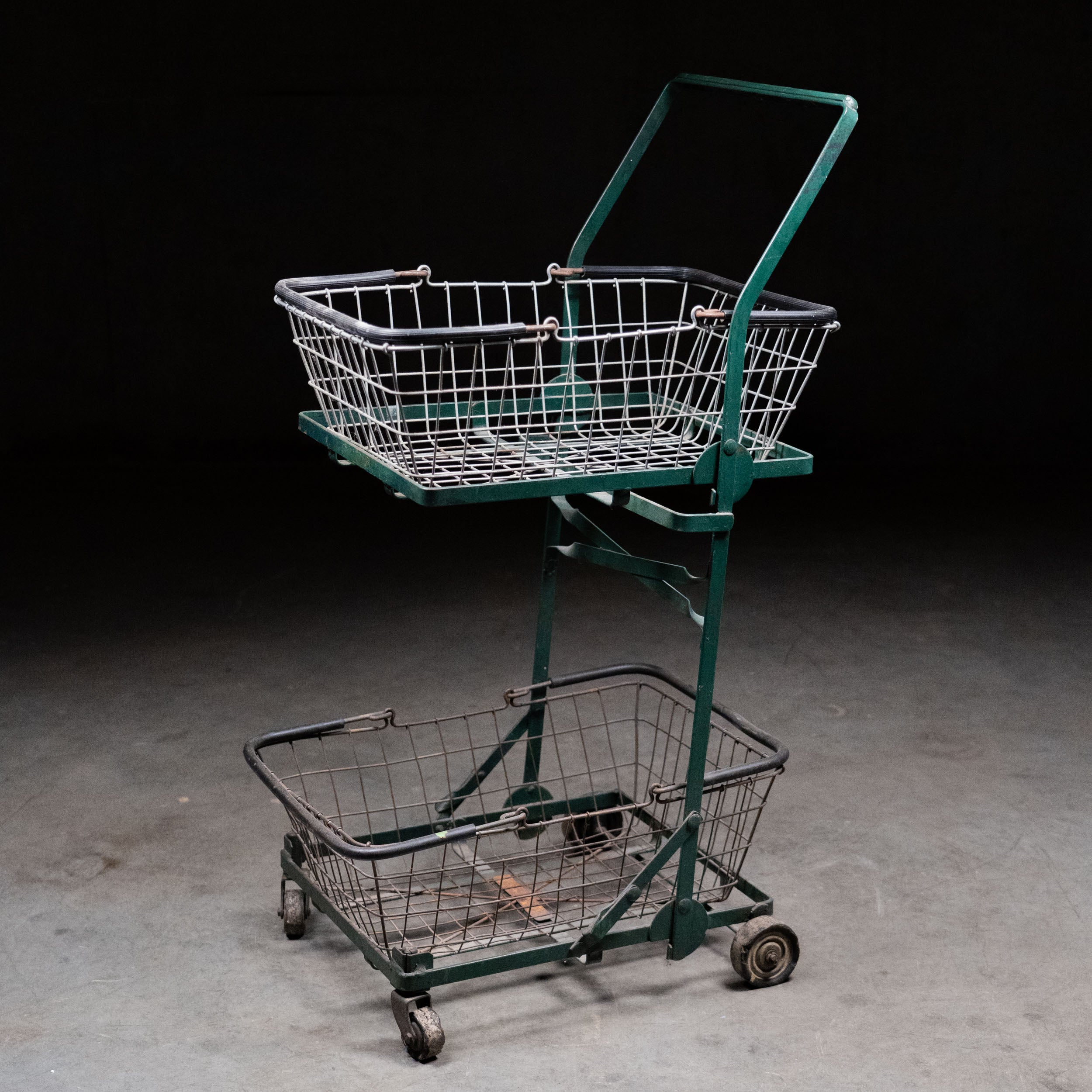 1930 Rolling Wire Shopping Cart by American Wire Form Co.