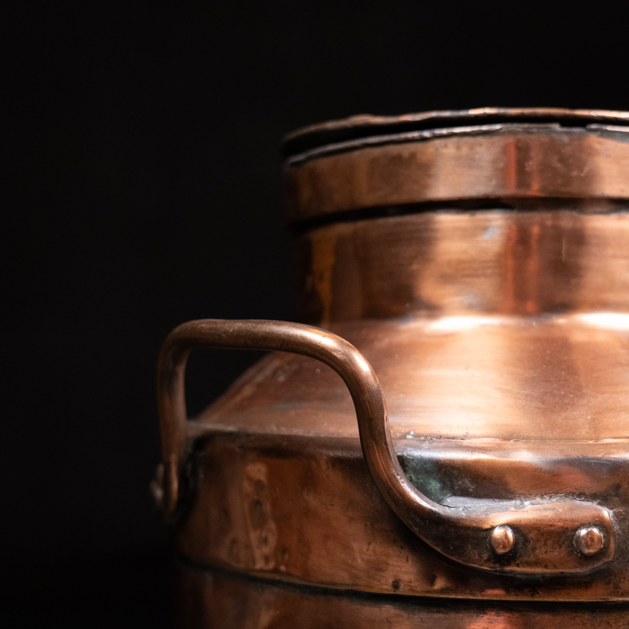 Antique Nestlé Copper Milk Can by Otto Franke & Cia Buenos Aires, Arge