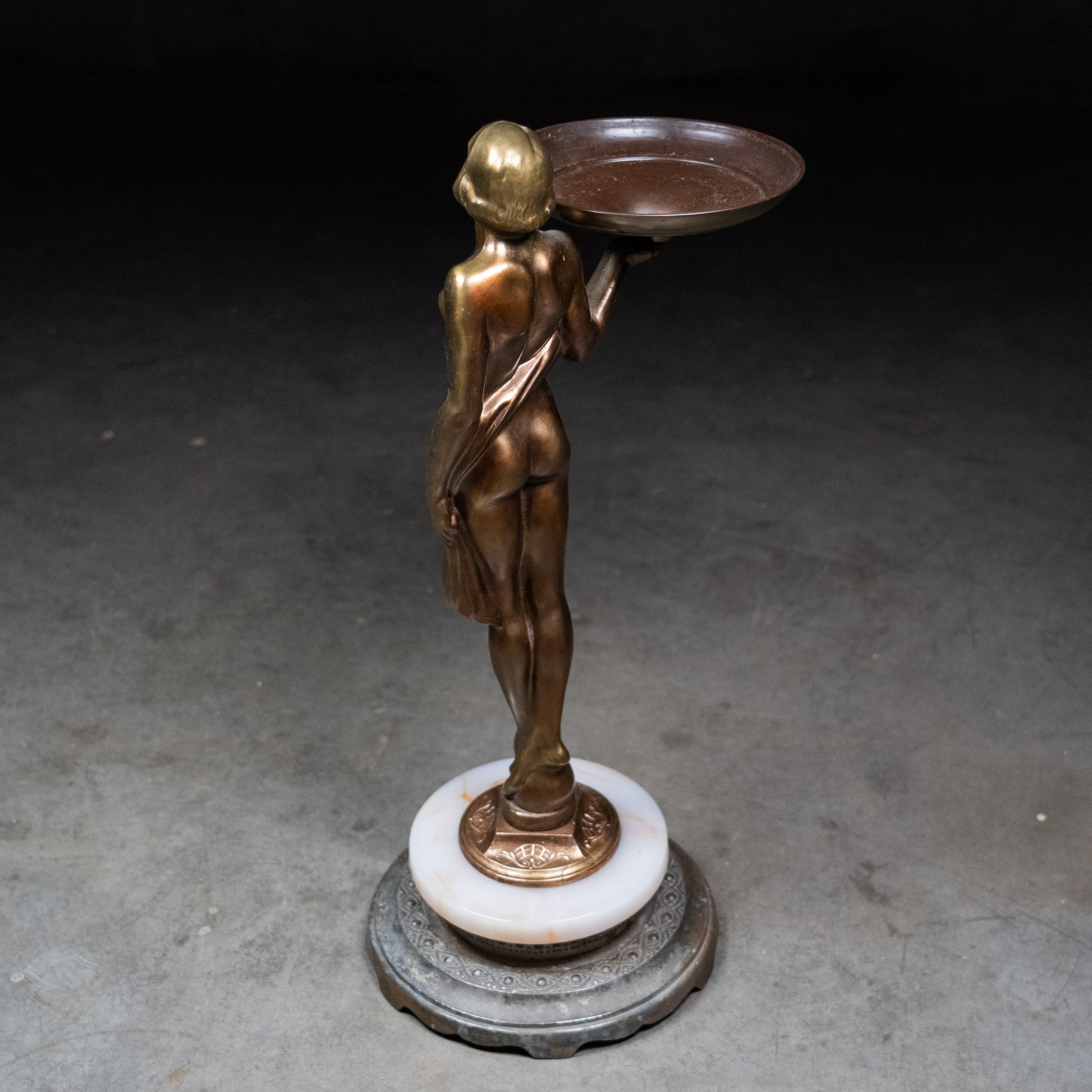 Bronze Statue Ashtray | Scott Landon Antiques and Interiors.