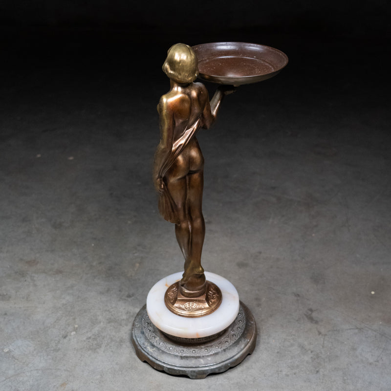 Bronze Statue Ashtray | Scott Landon Antiques and Interiors.