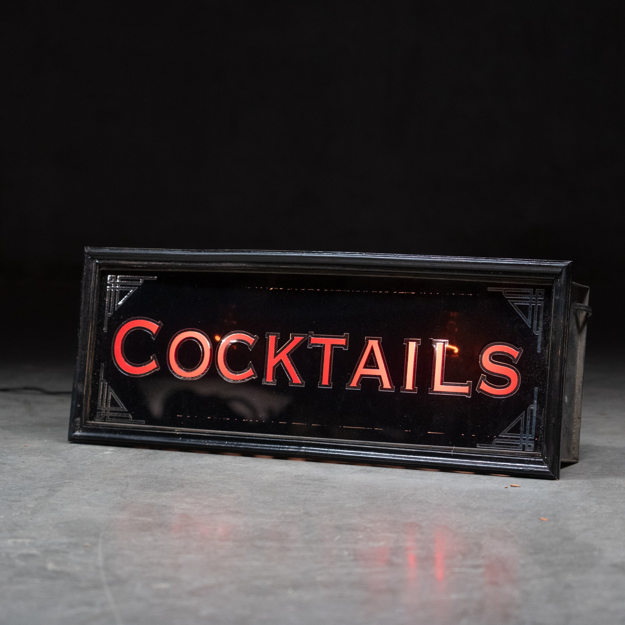 Cocktails sign | Scott Landon Antiques and Interiors.