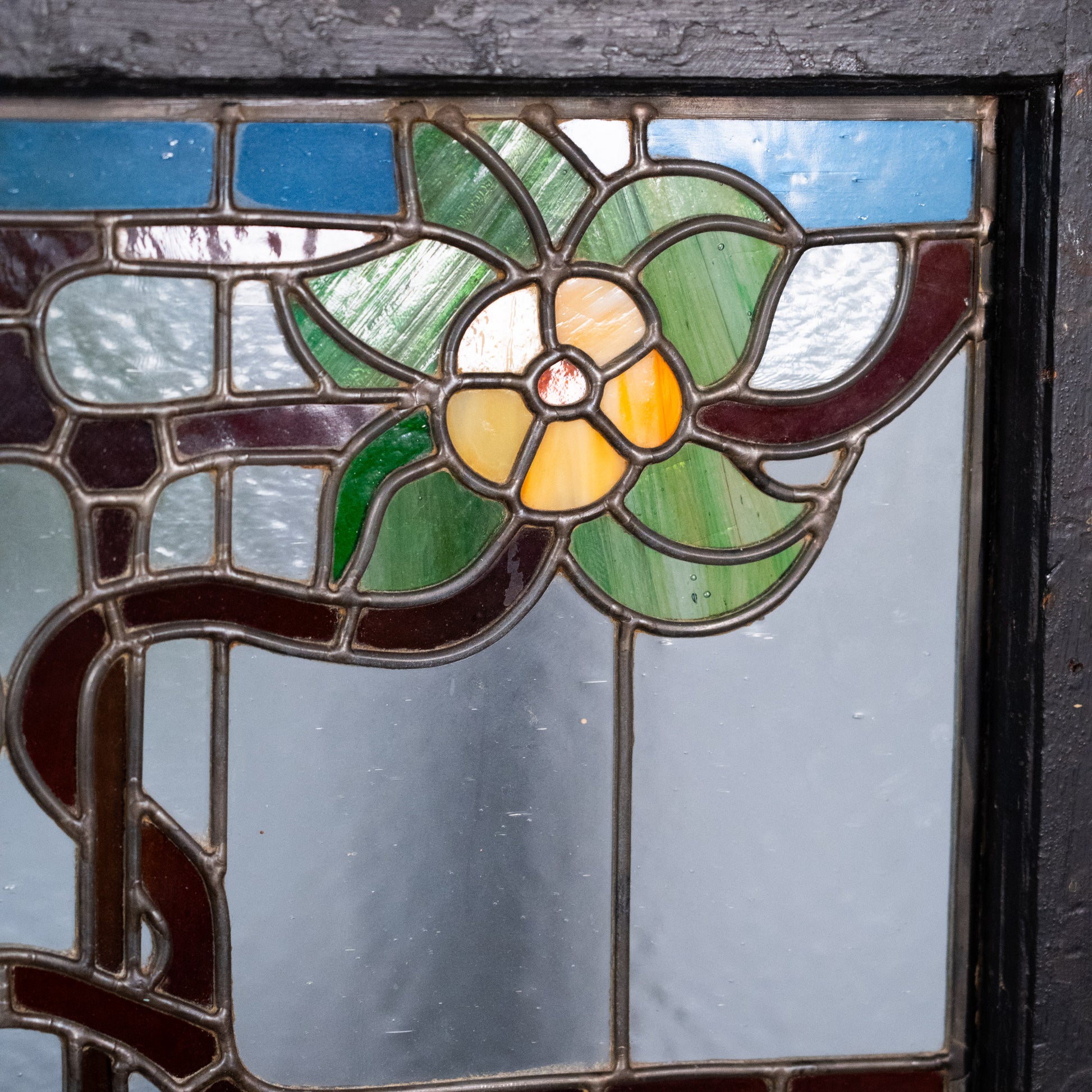 stain glass window | Scott Landon Antiques and Interiors.