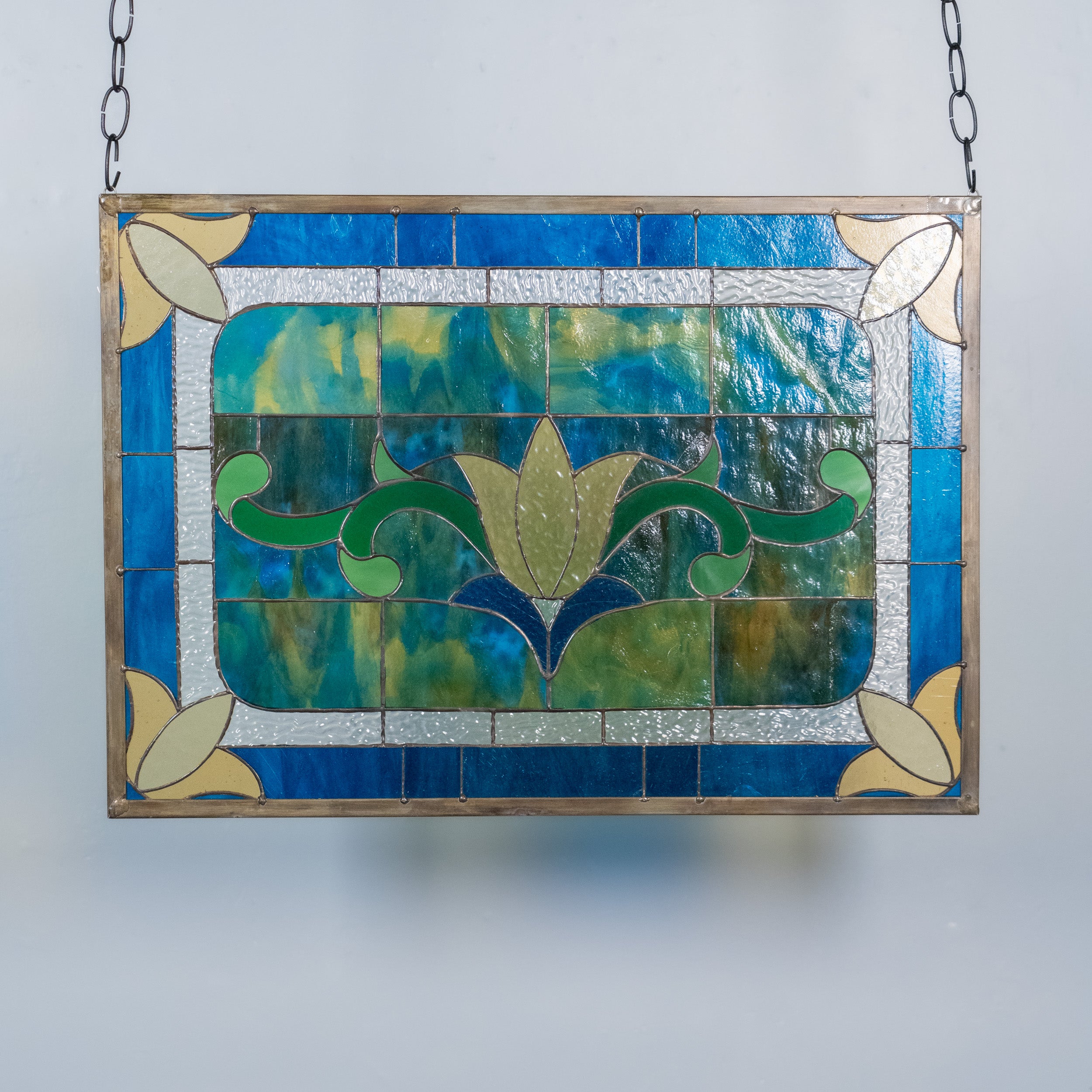 stain glass window | Scott Landon Antiques and Interiors.