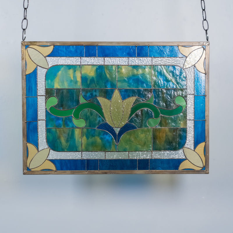 stain glass window | Scott Landon Antiques and Interiors.