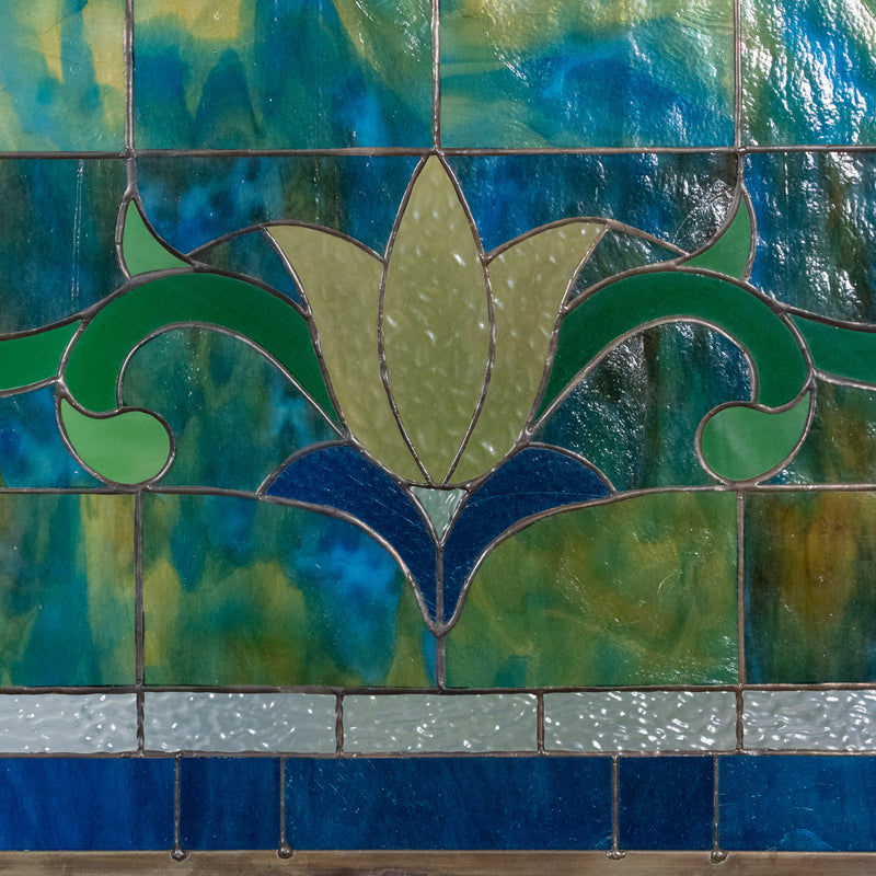 stain glass window | Scott Landon Antiques and Interiors.