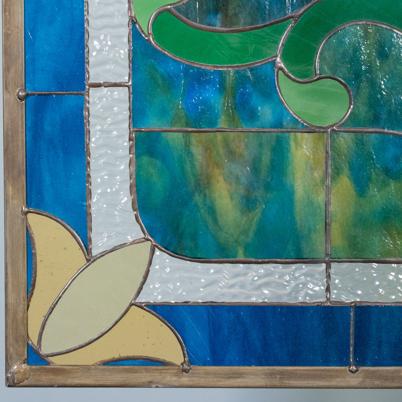 stain glass window | Scott Landon Antiques and Interiors.
