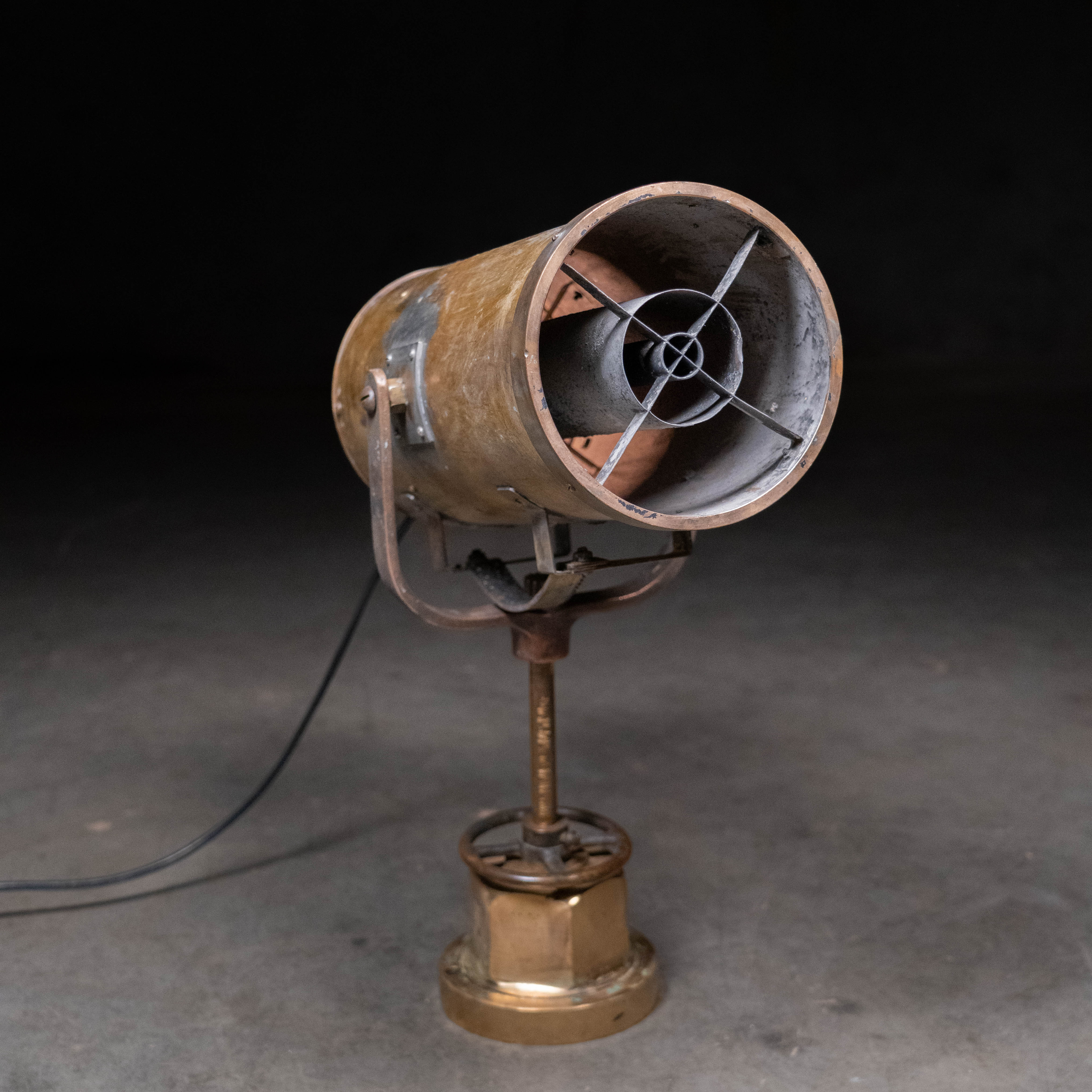 1940 solid brass copper nautical ship spot light