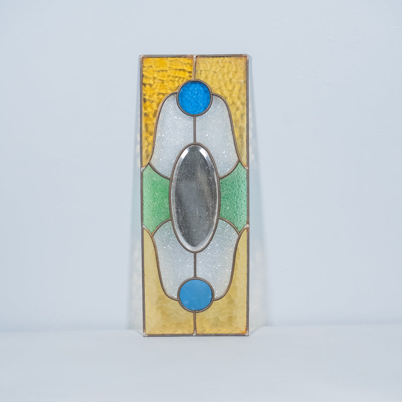 pair of stain glass windows | Scott Landon Antiques and Interiors.