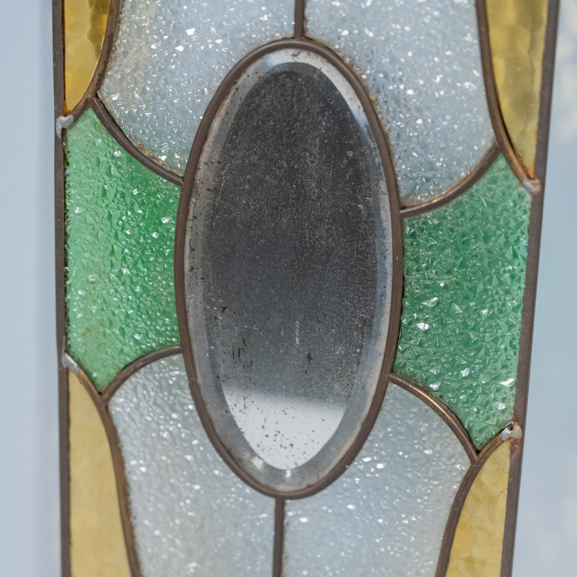 pair of stain glass windows | Scott Landon Antiques and Interiors.