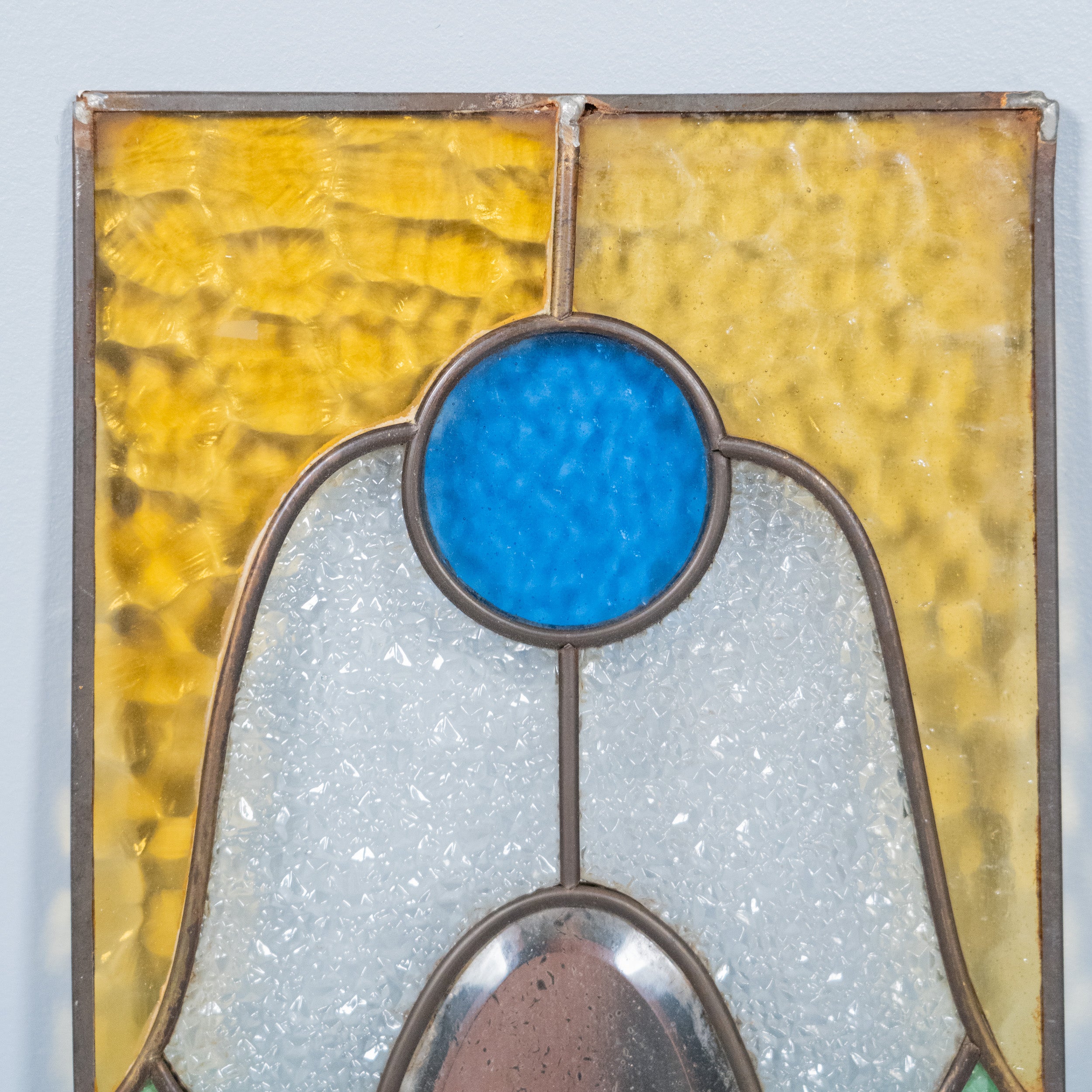 pair of stain glass windows | Scott Landon Antiques and Interiors.
