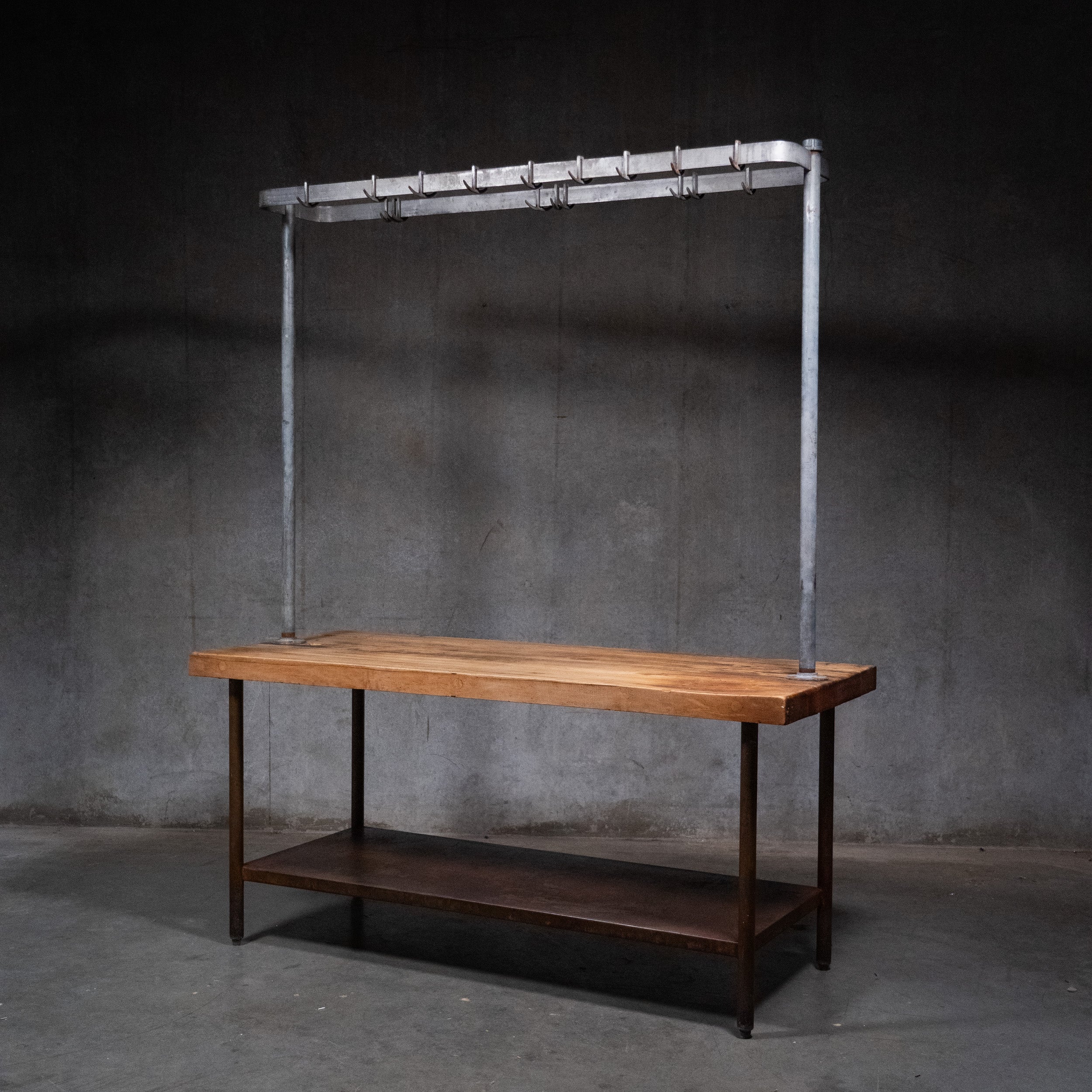 meat hook table | Scott Landon Antiques and Interiors.